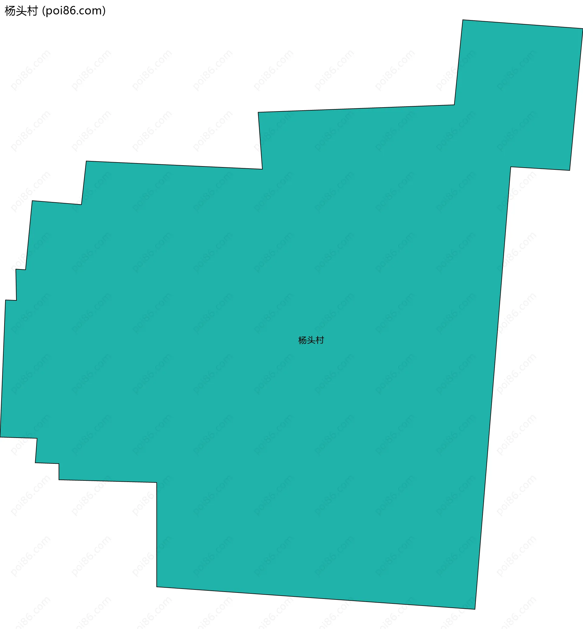 杨头村边界地图