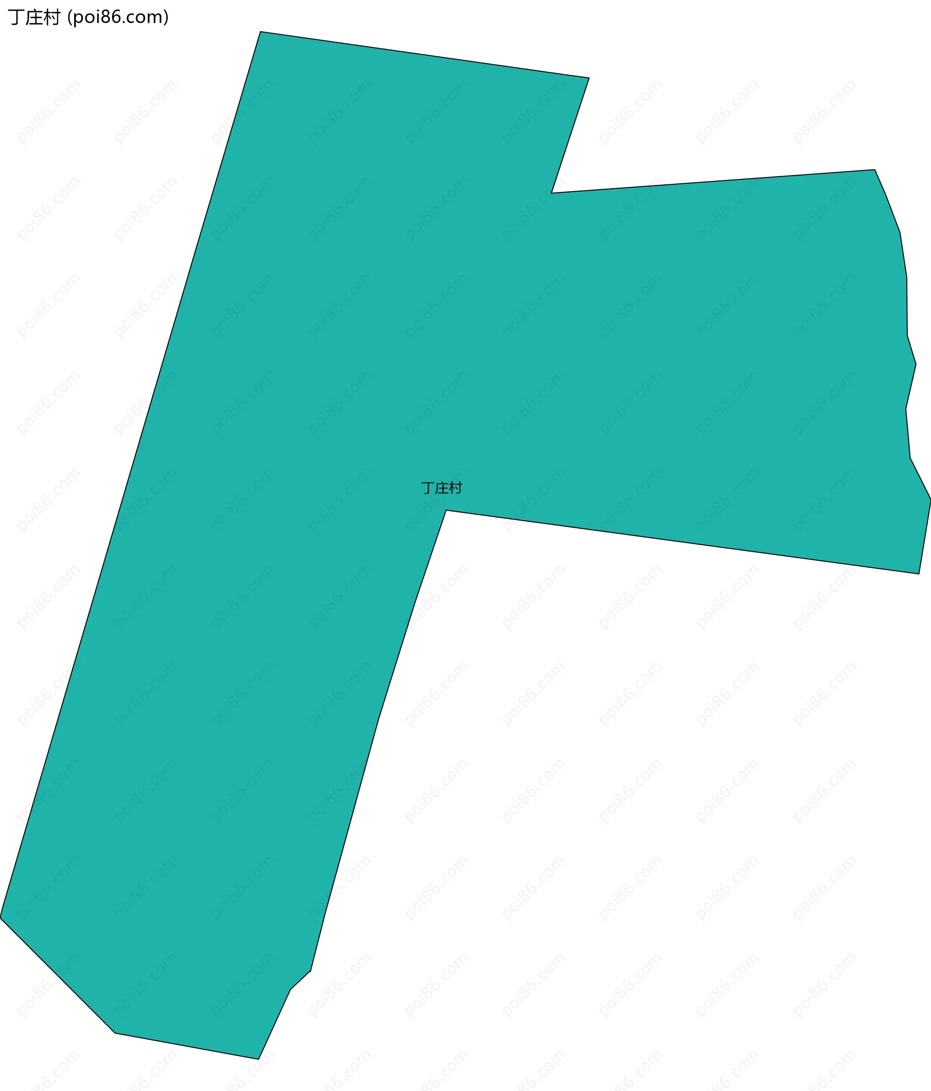 丁庄村边界地图