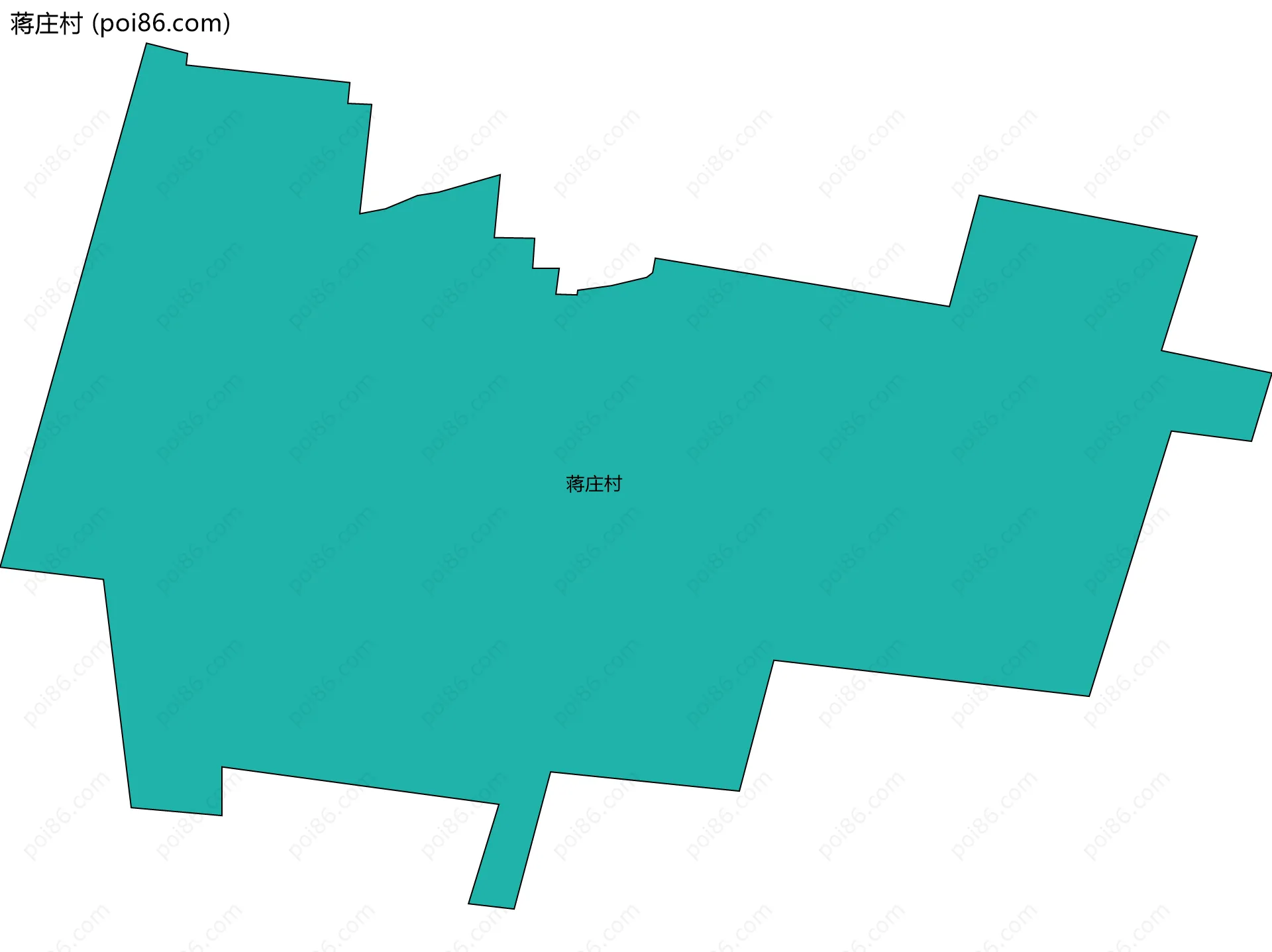蒋庄村边界地图