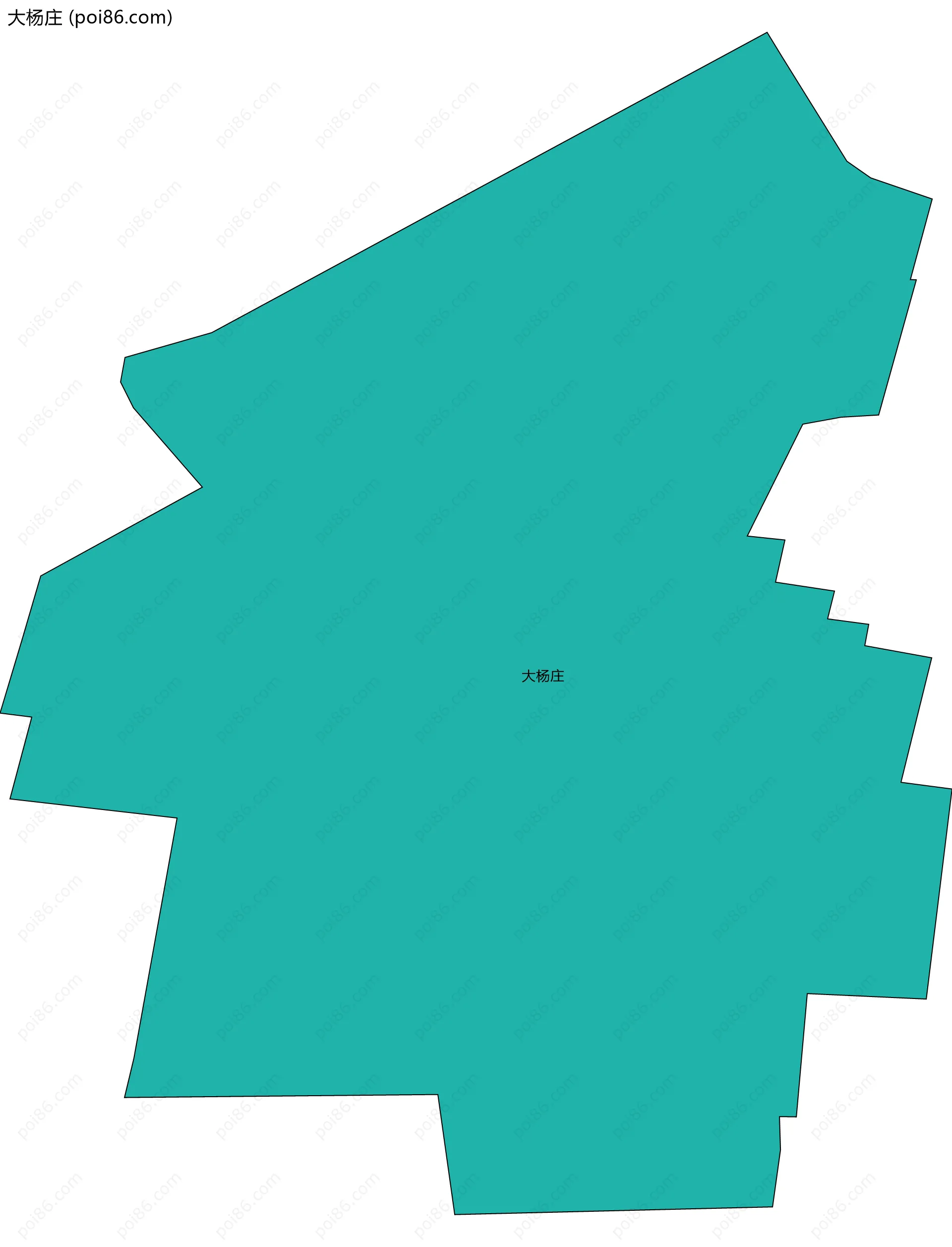 大杨庄边界地图