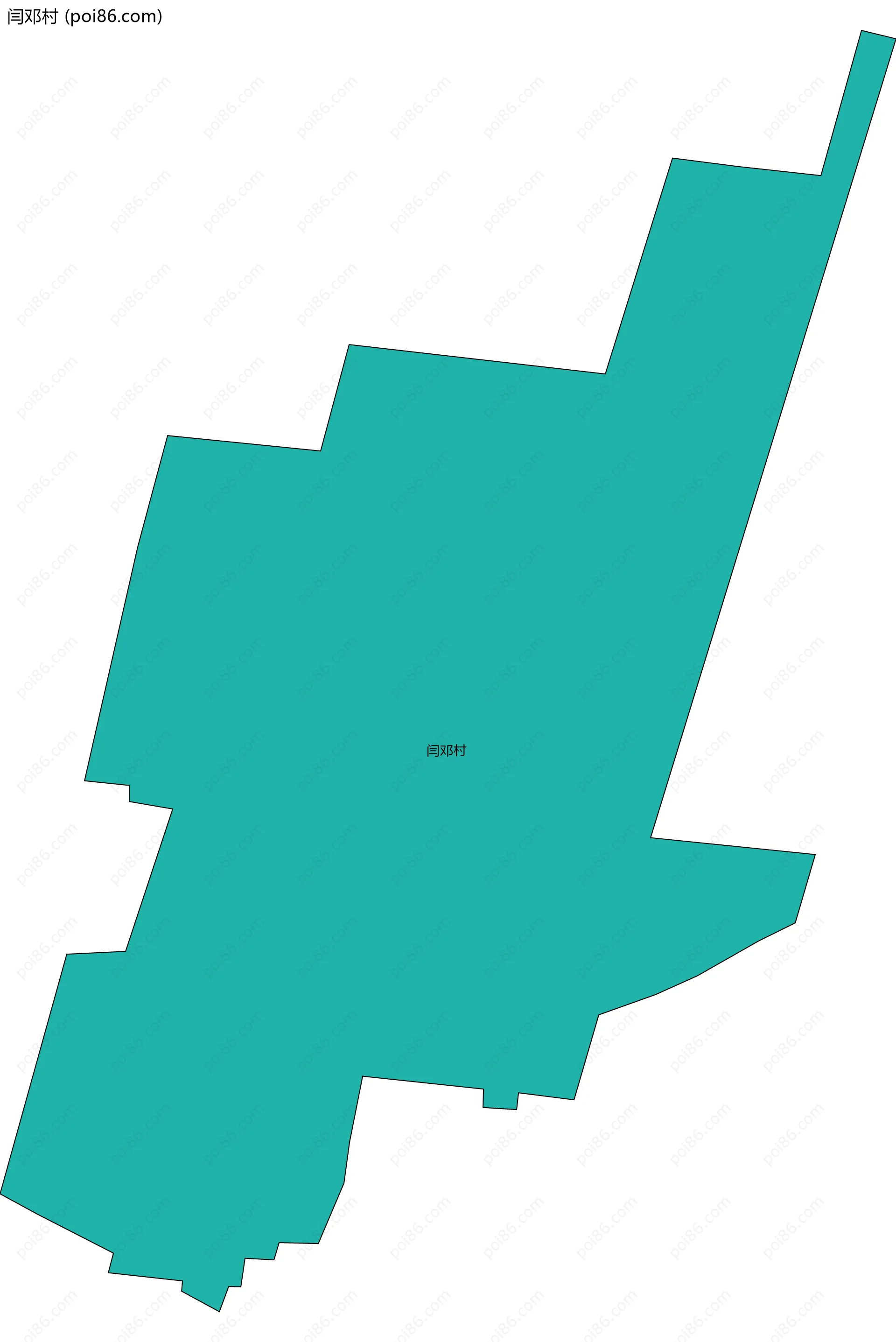 闫邓村边界地图