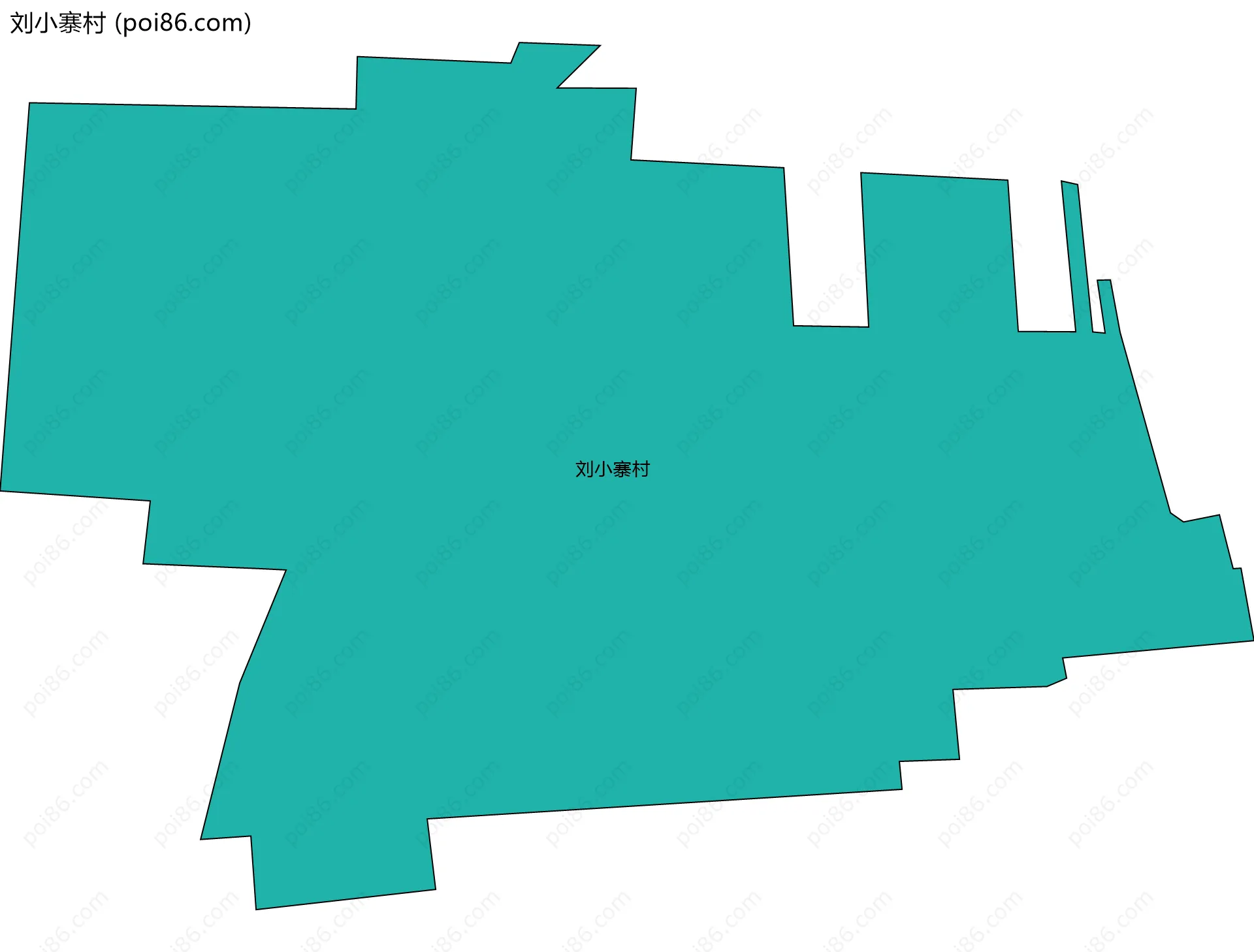 刘小寨村边界地图