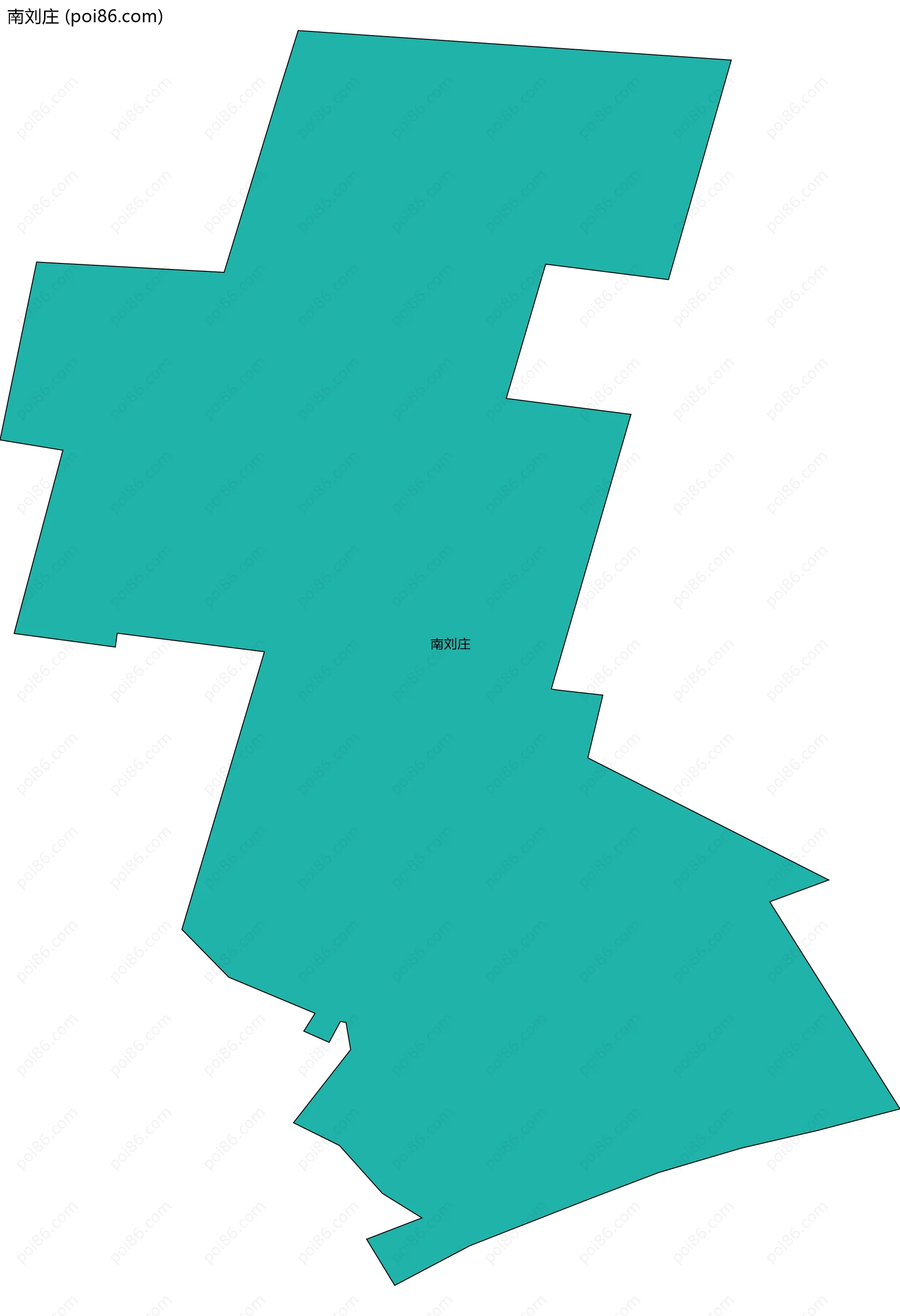 南刘庄边界地图