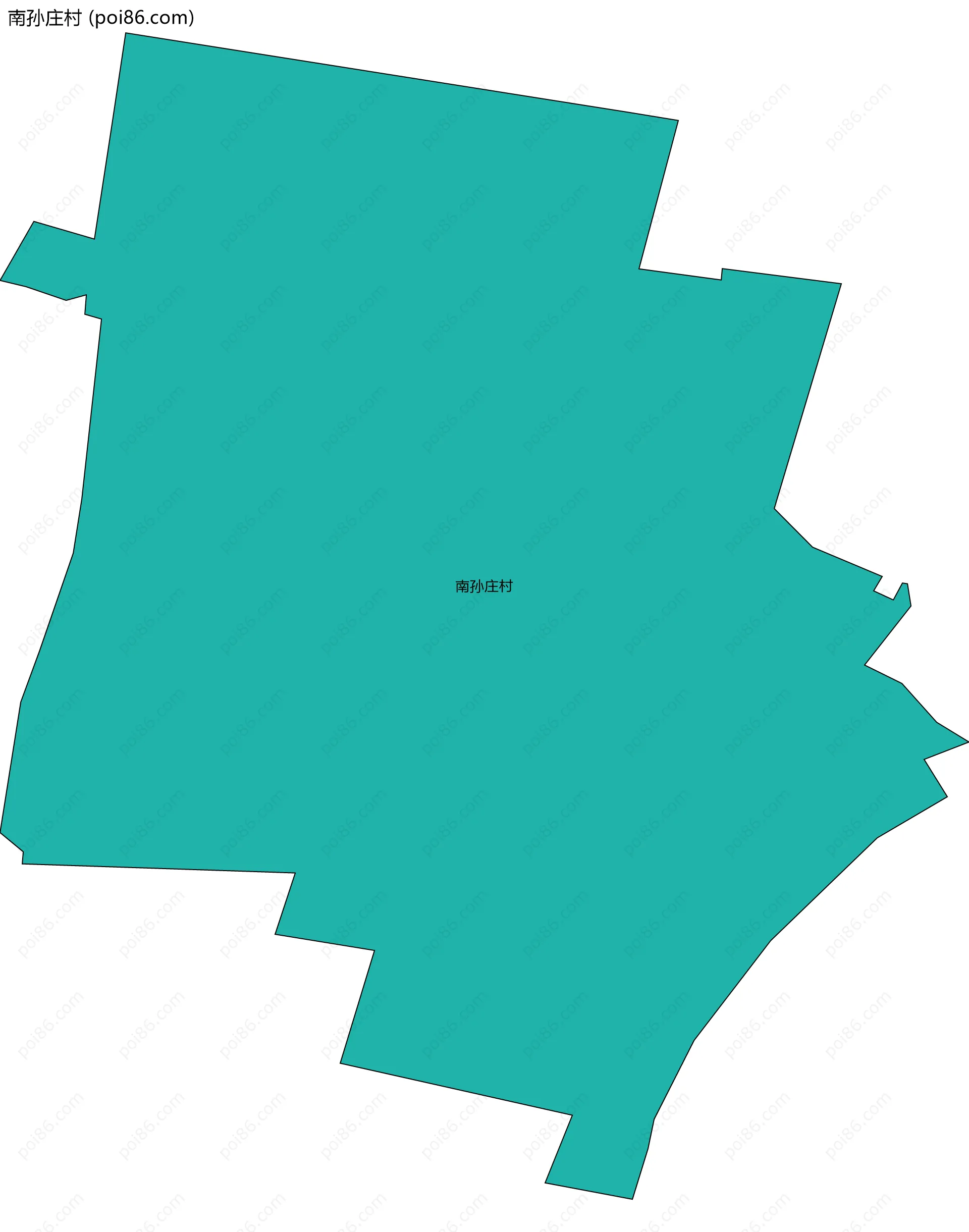 南孙庄村边界地图