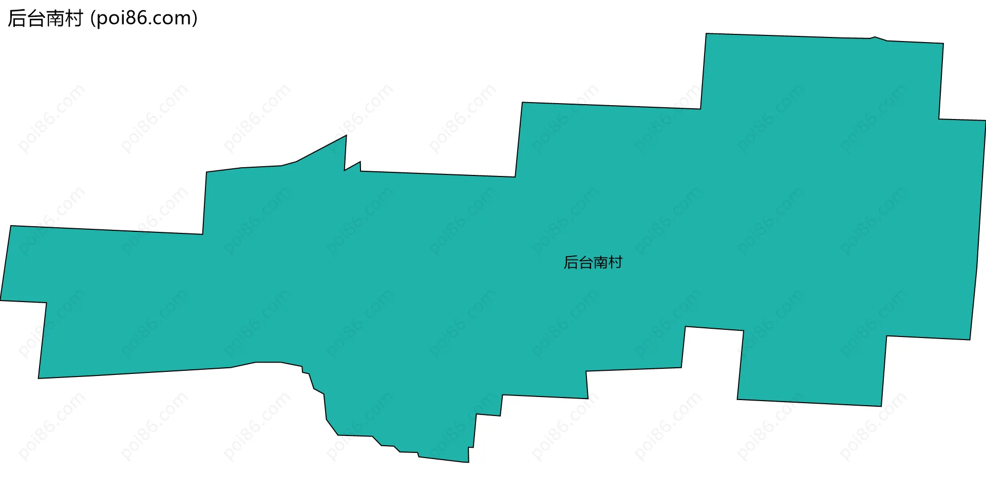 后台南村边界地图