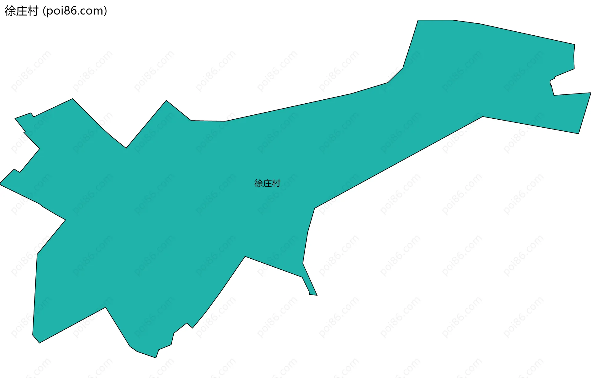 徐庄村边界地图