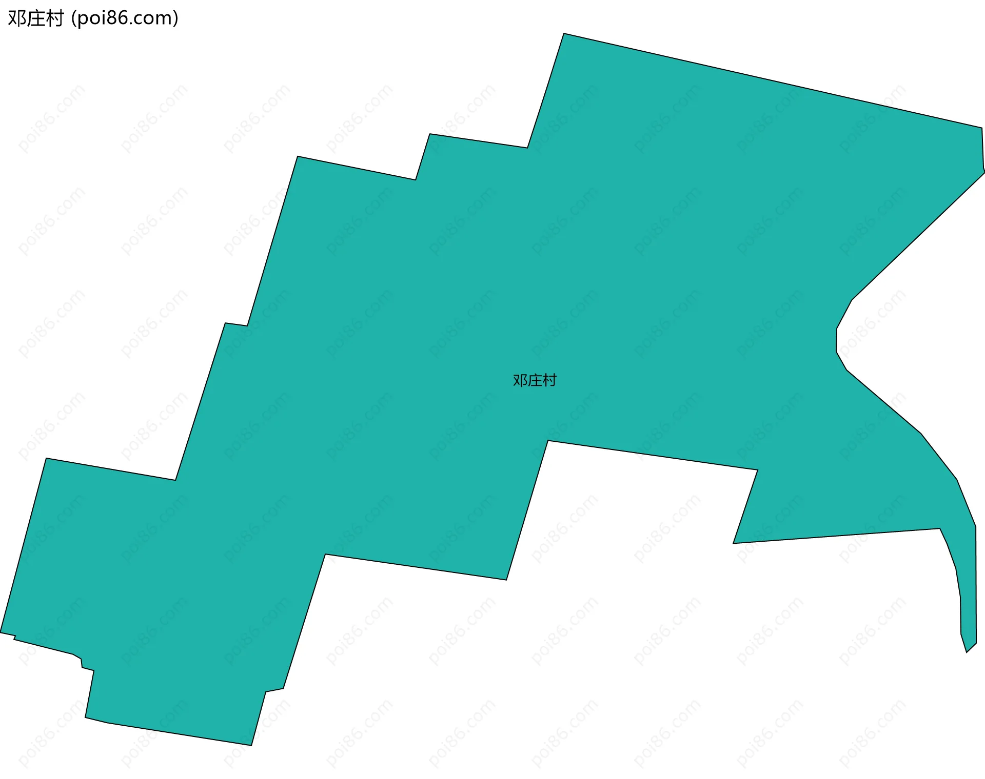 邓庄村边界地图
