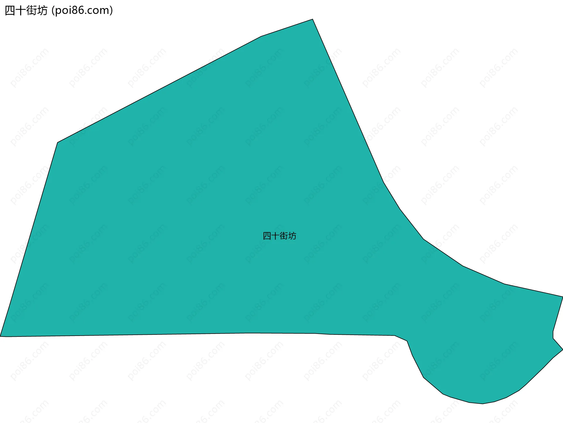 四十街坊边界地图