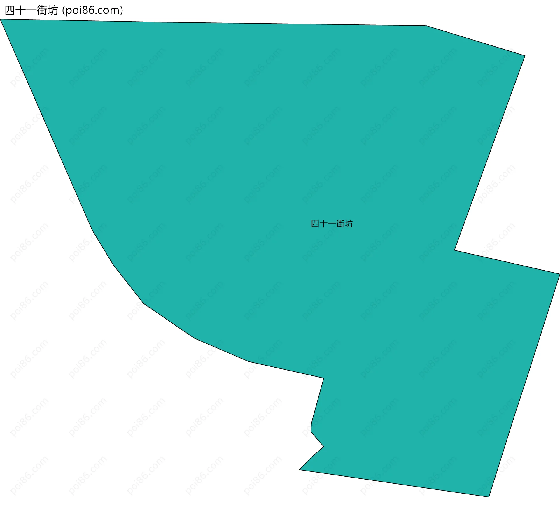 四十一街坊边界地图