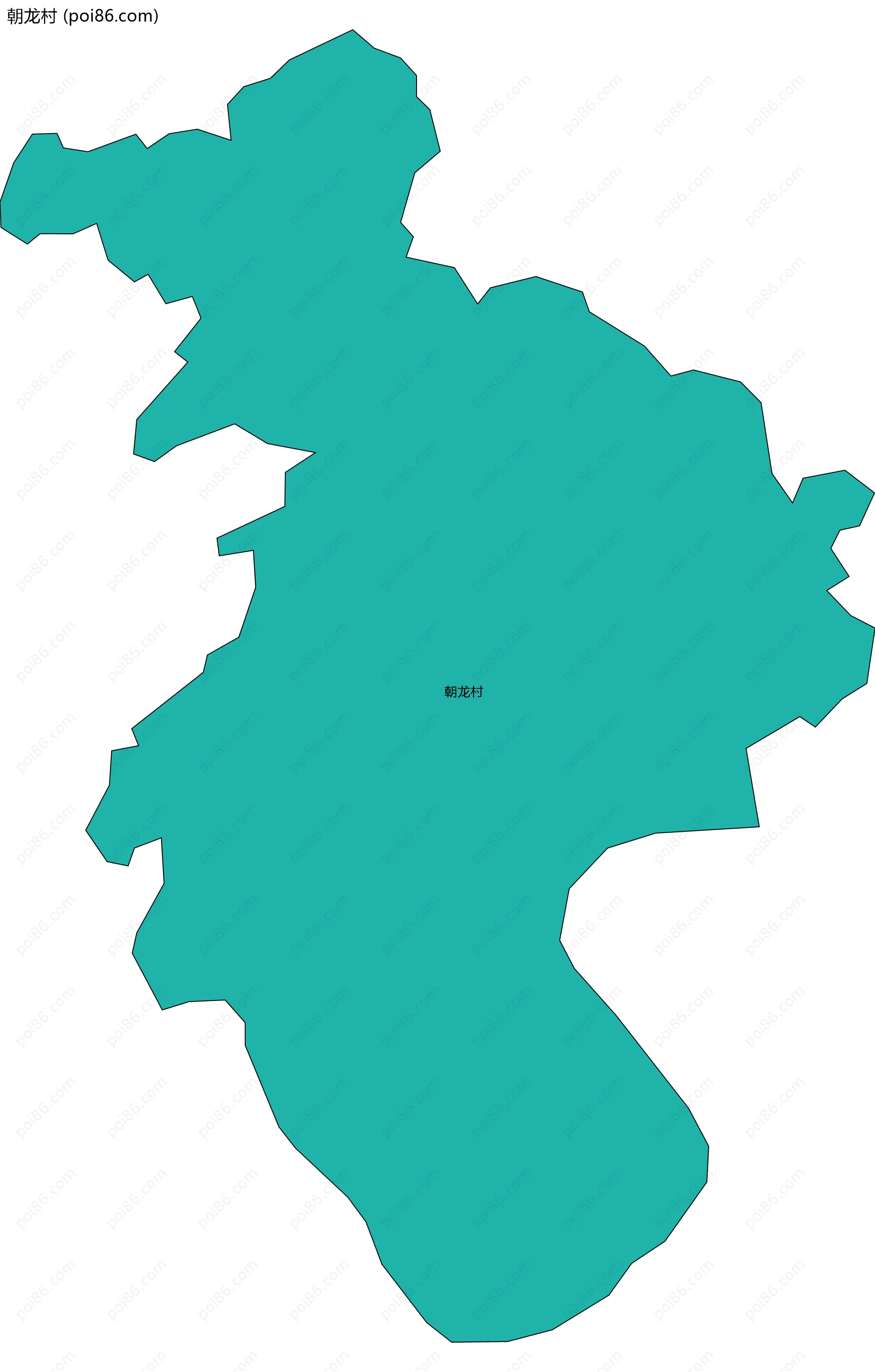 朝龙村边界地图
