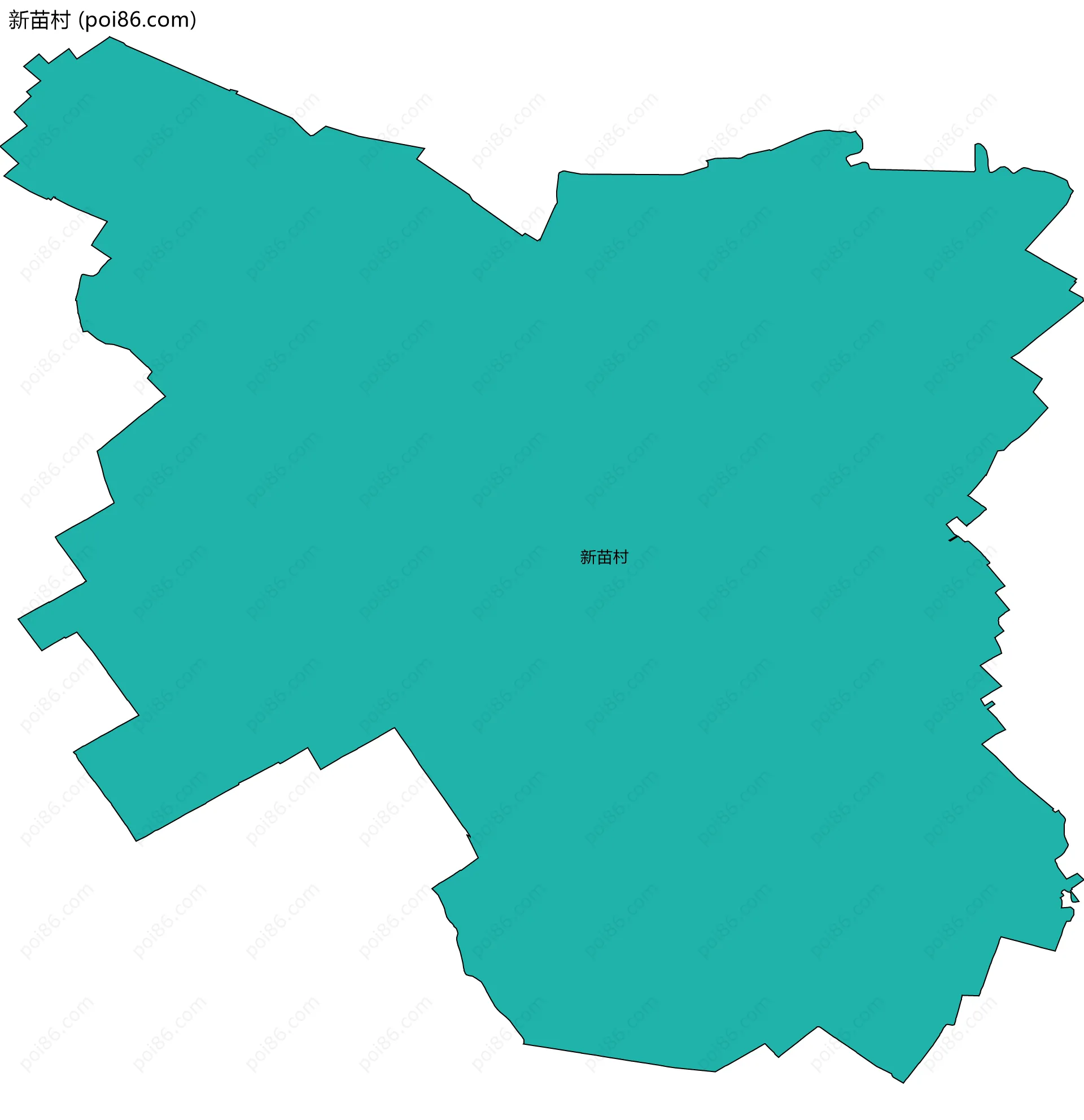 新苗村边界地图