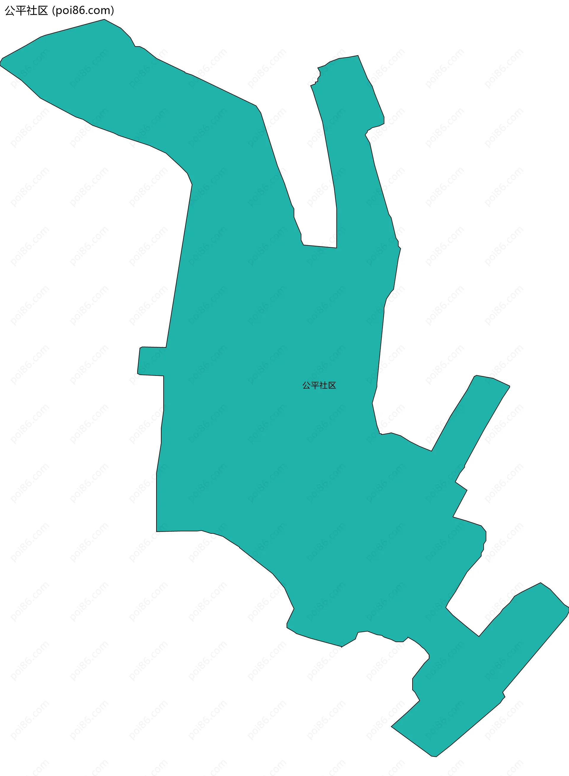 公平社区边界地图