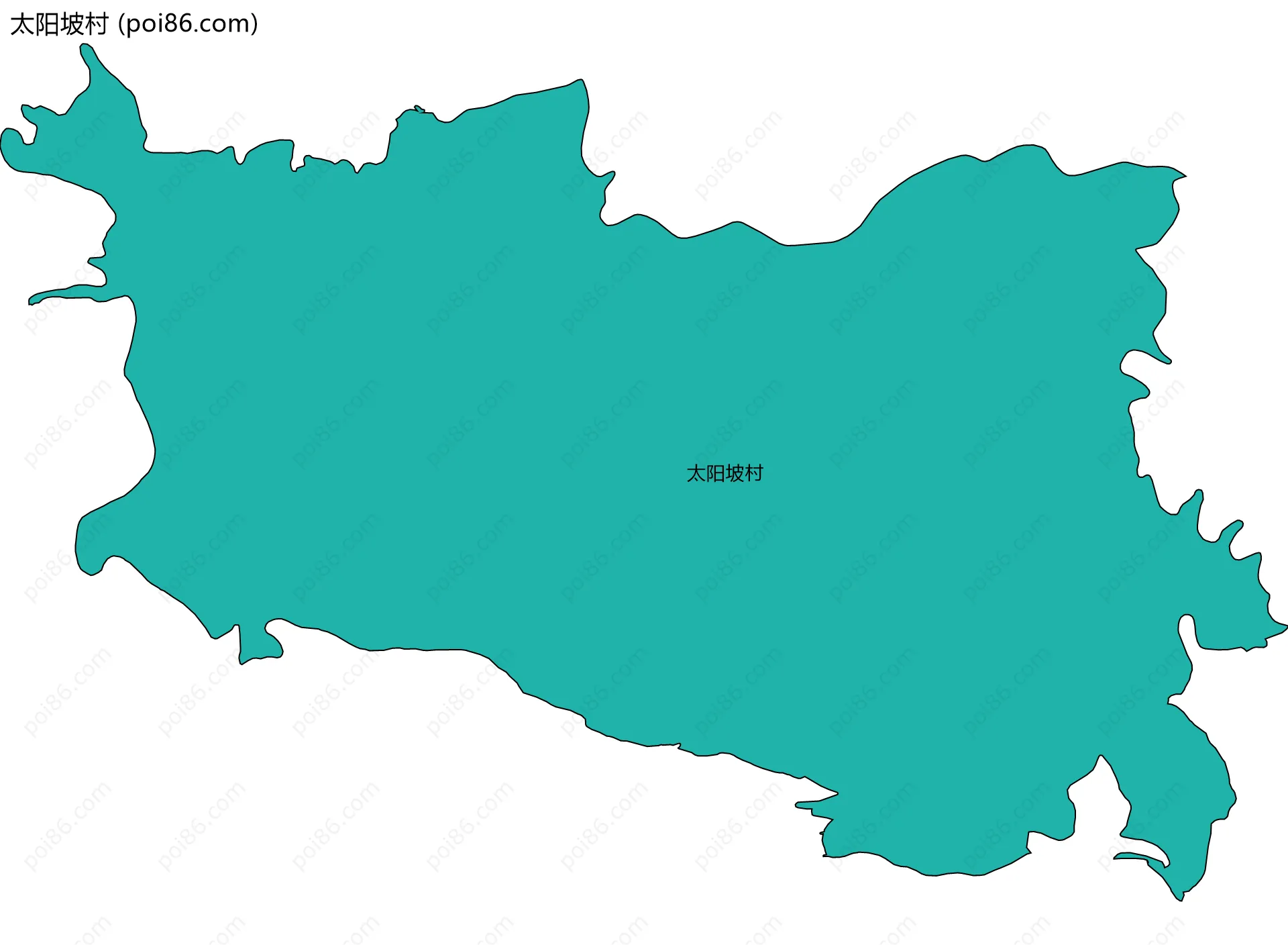 太阳坡村边界地图