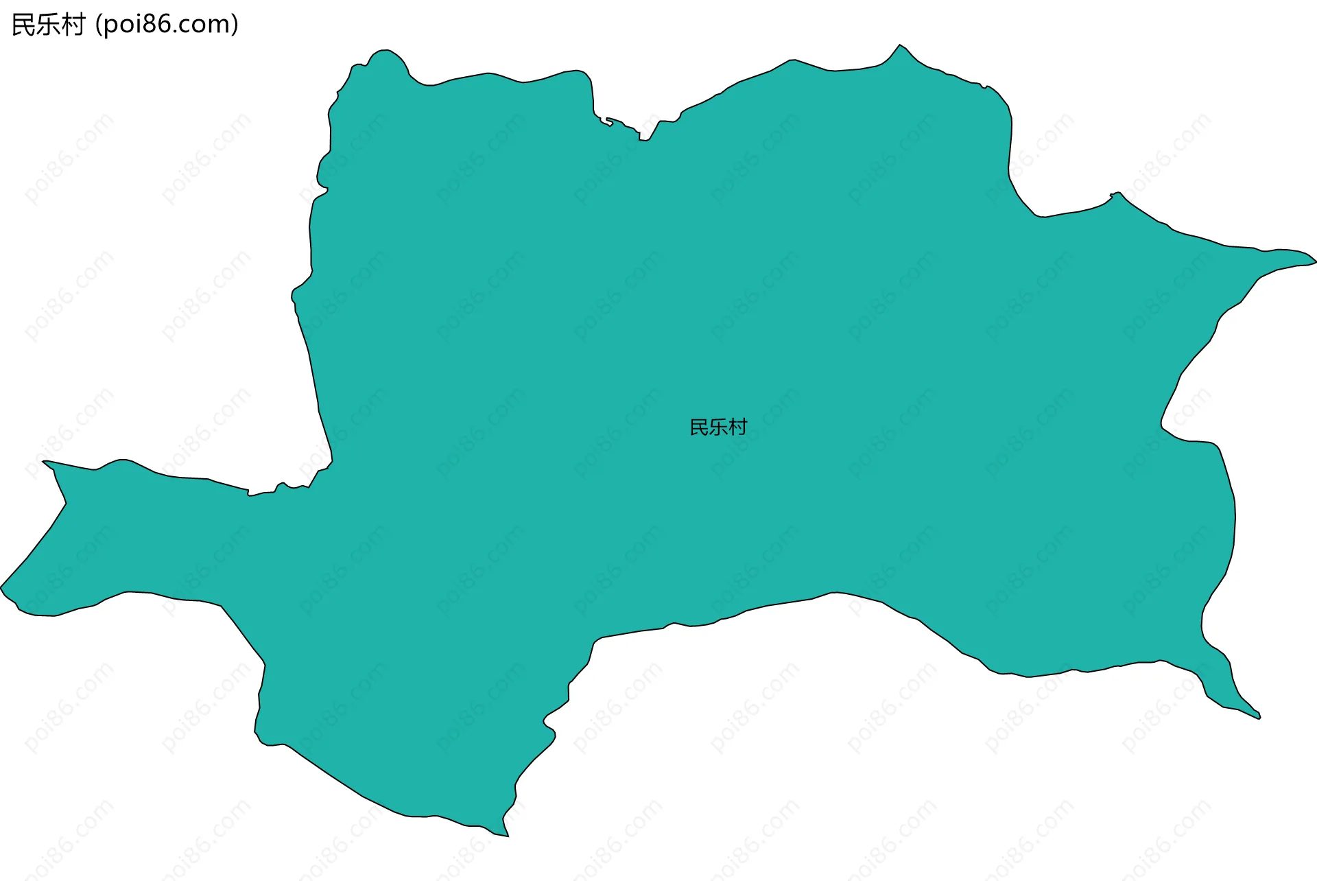 民乐村边界地图