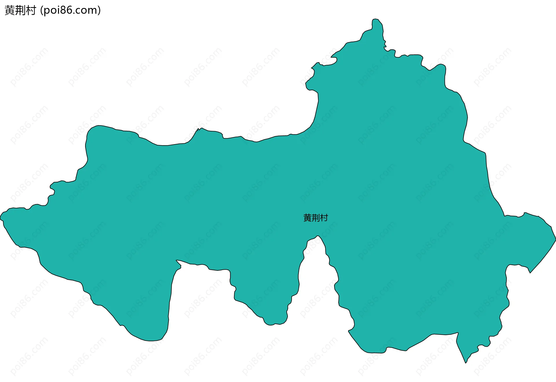 黄荆村边界地图