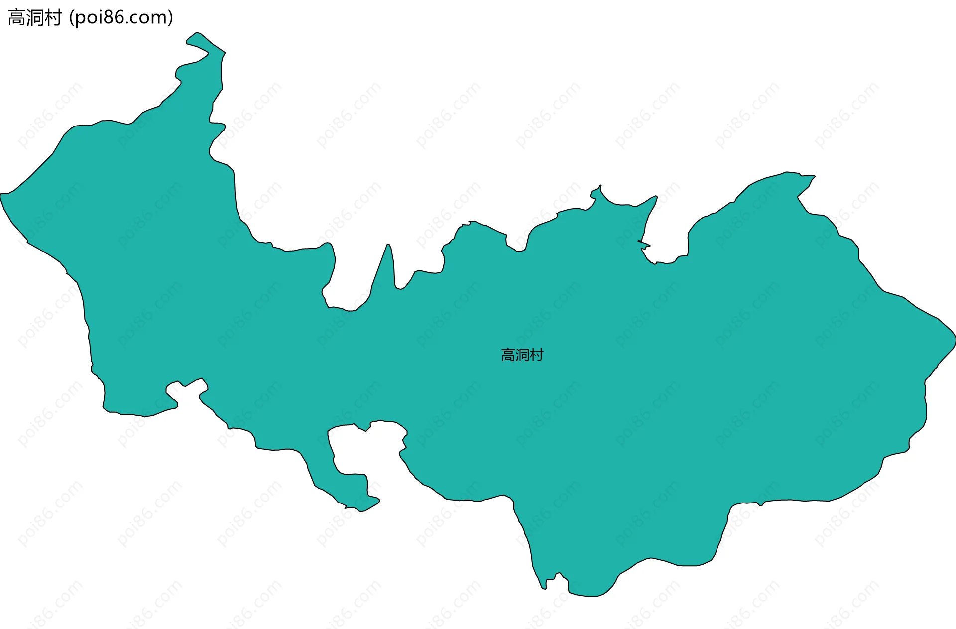 高洞村边界地图