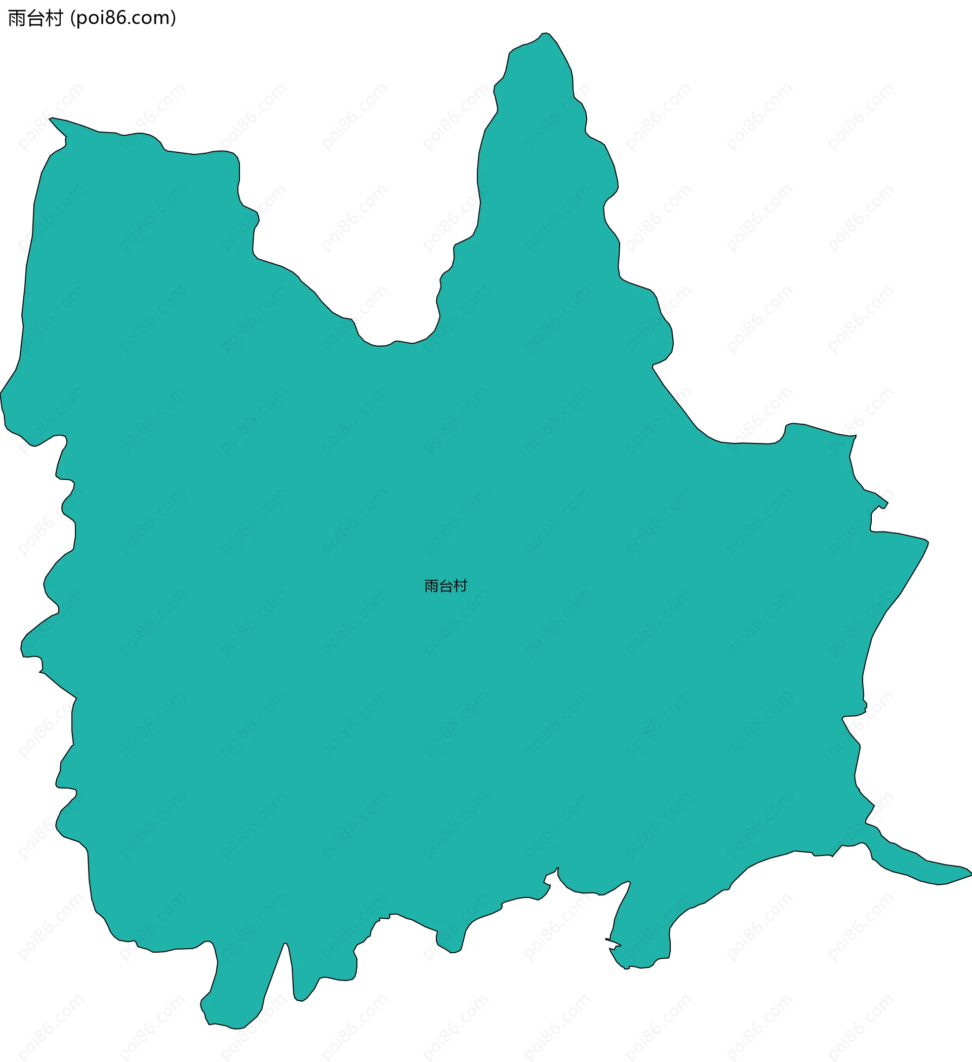 雨台村边界地图