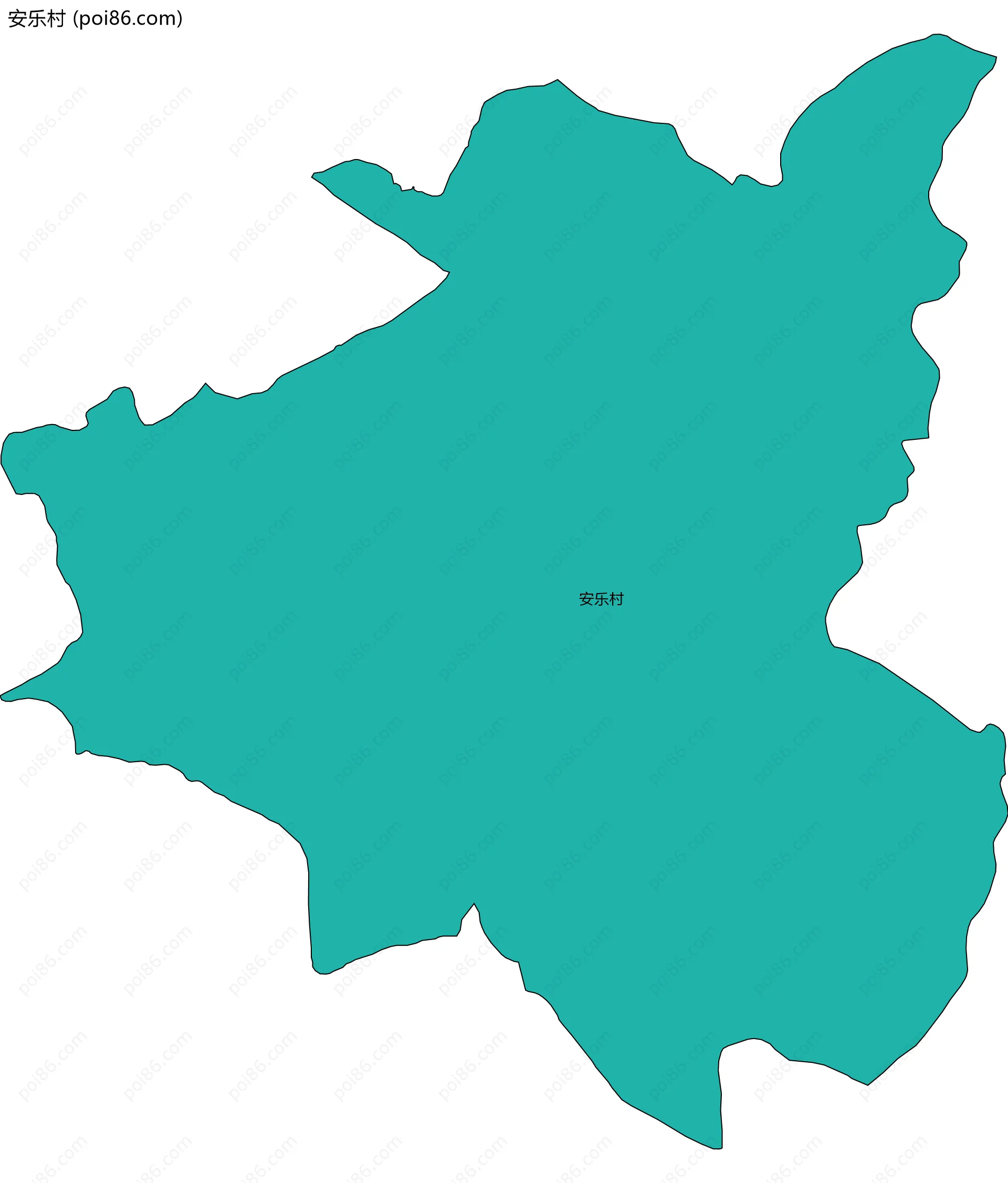 安乐村边界地图