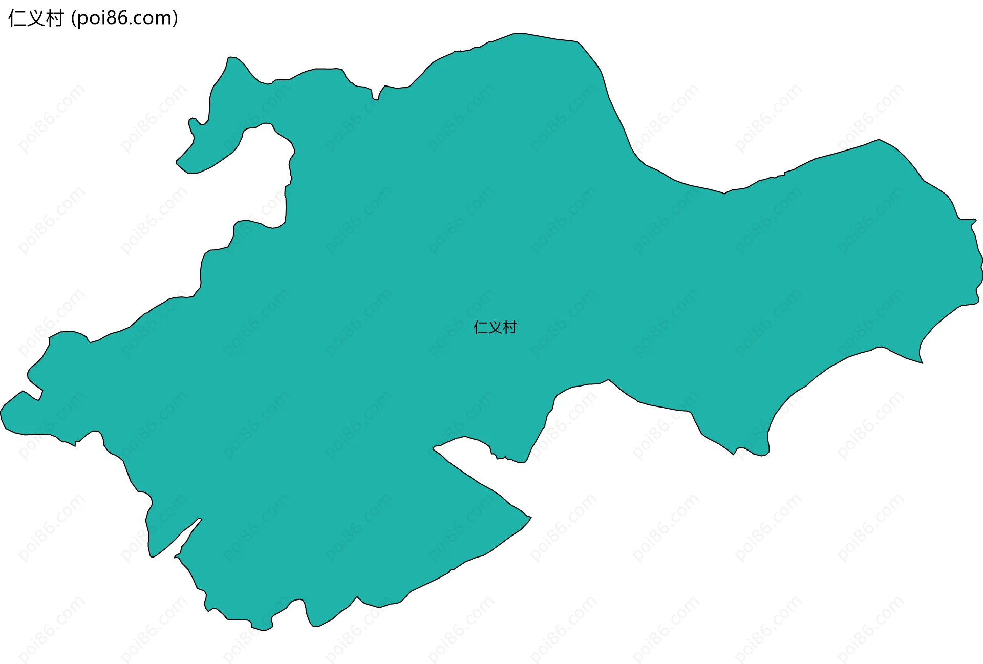 仁义村边界地图