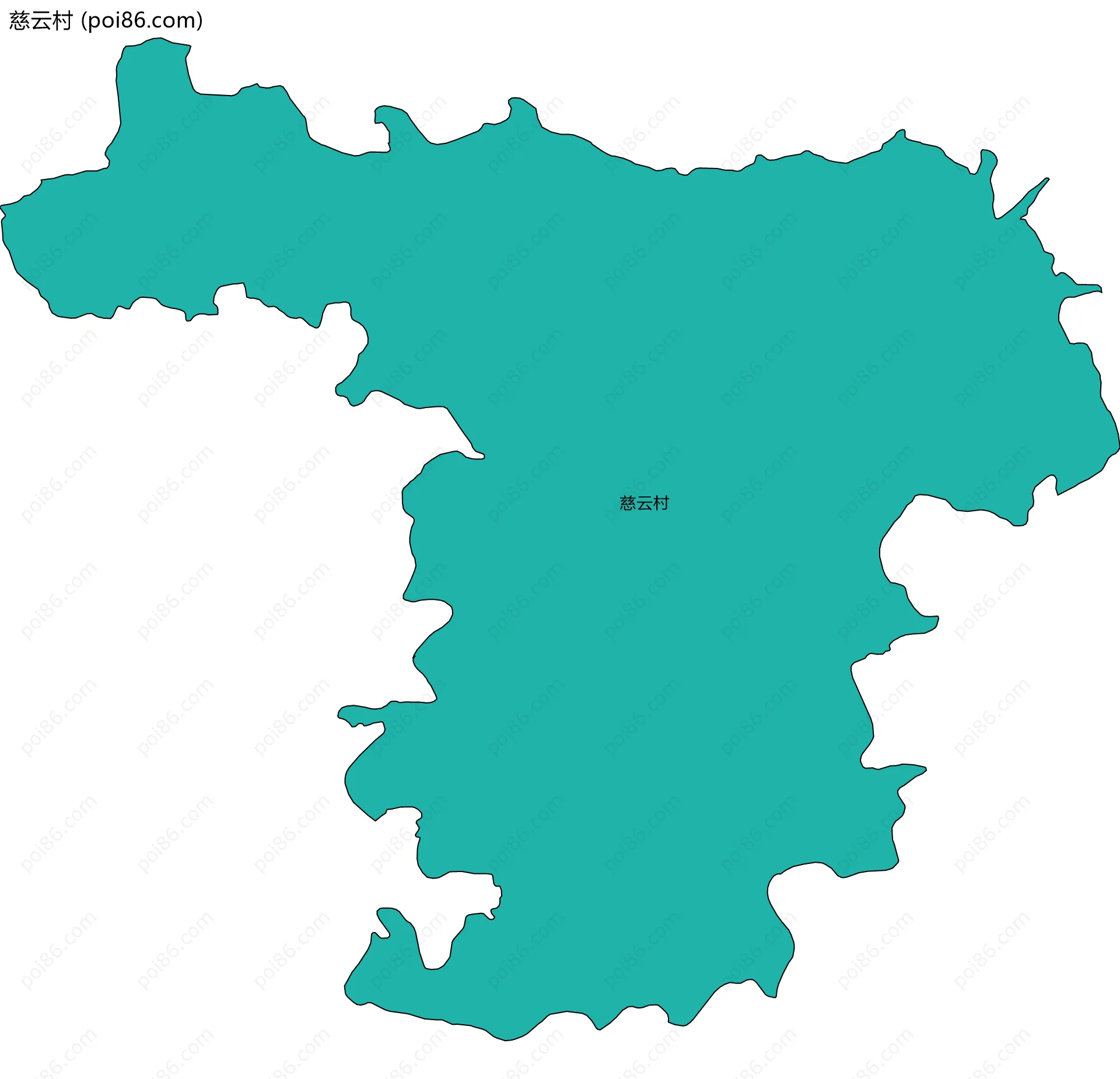 慈云村边界地图
