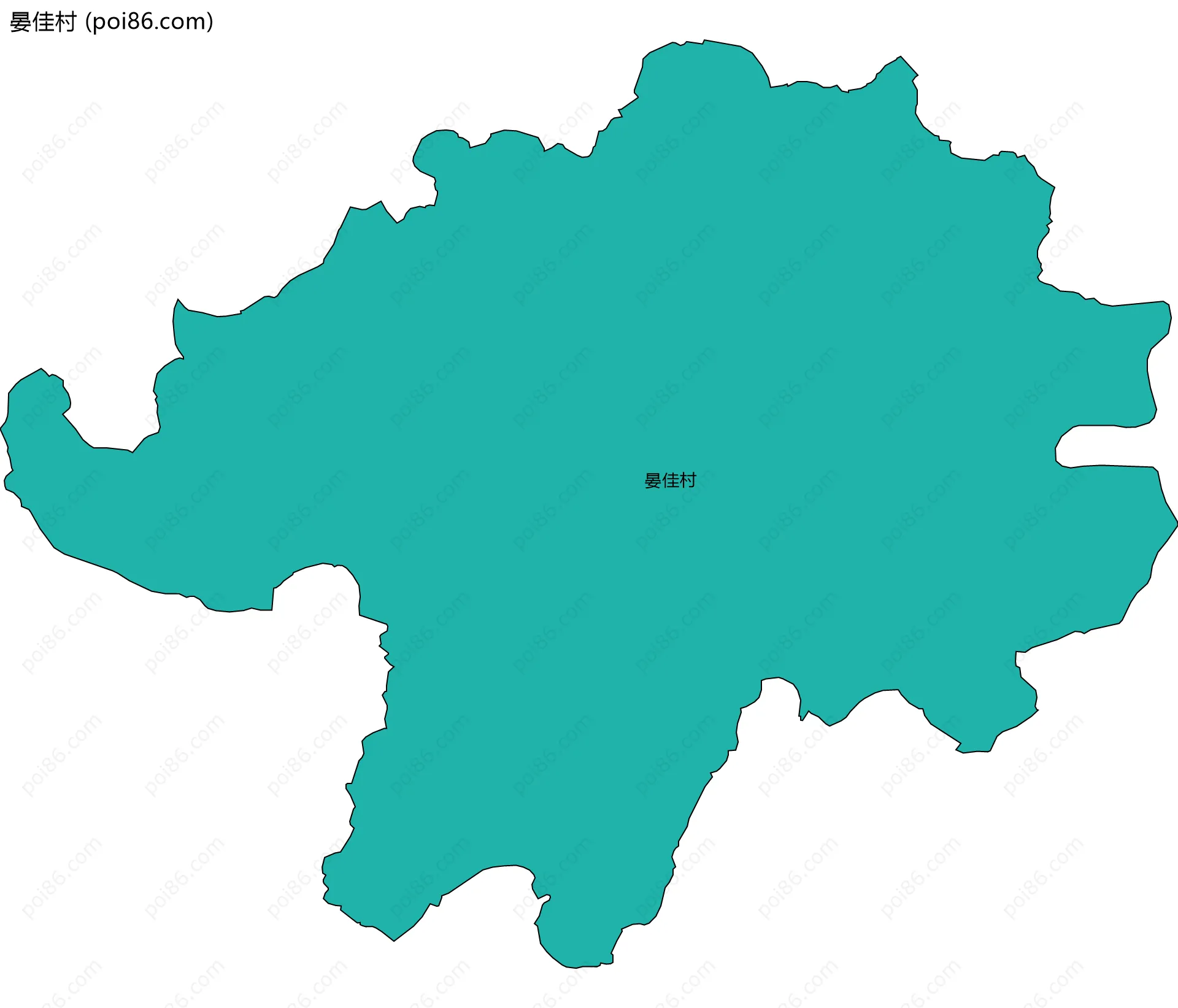 晏佳村边界地图