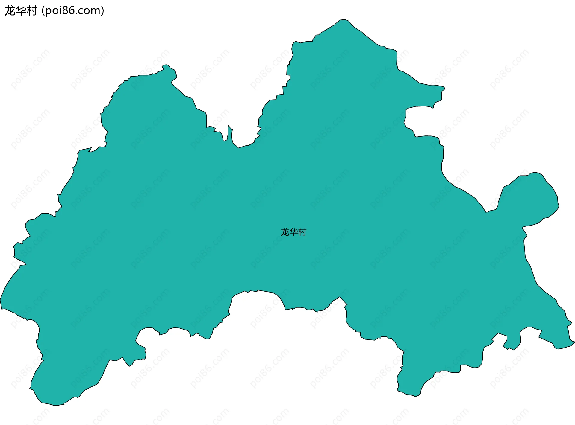 龙华村边界地图