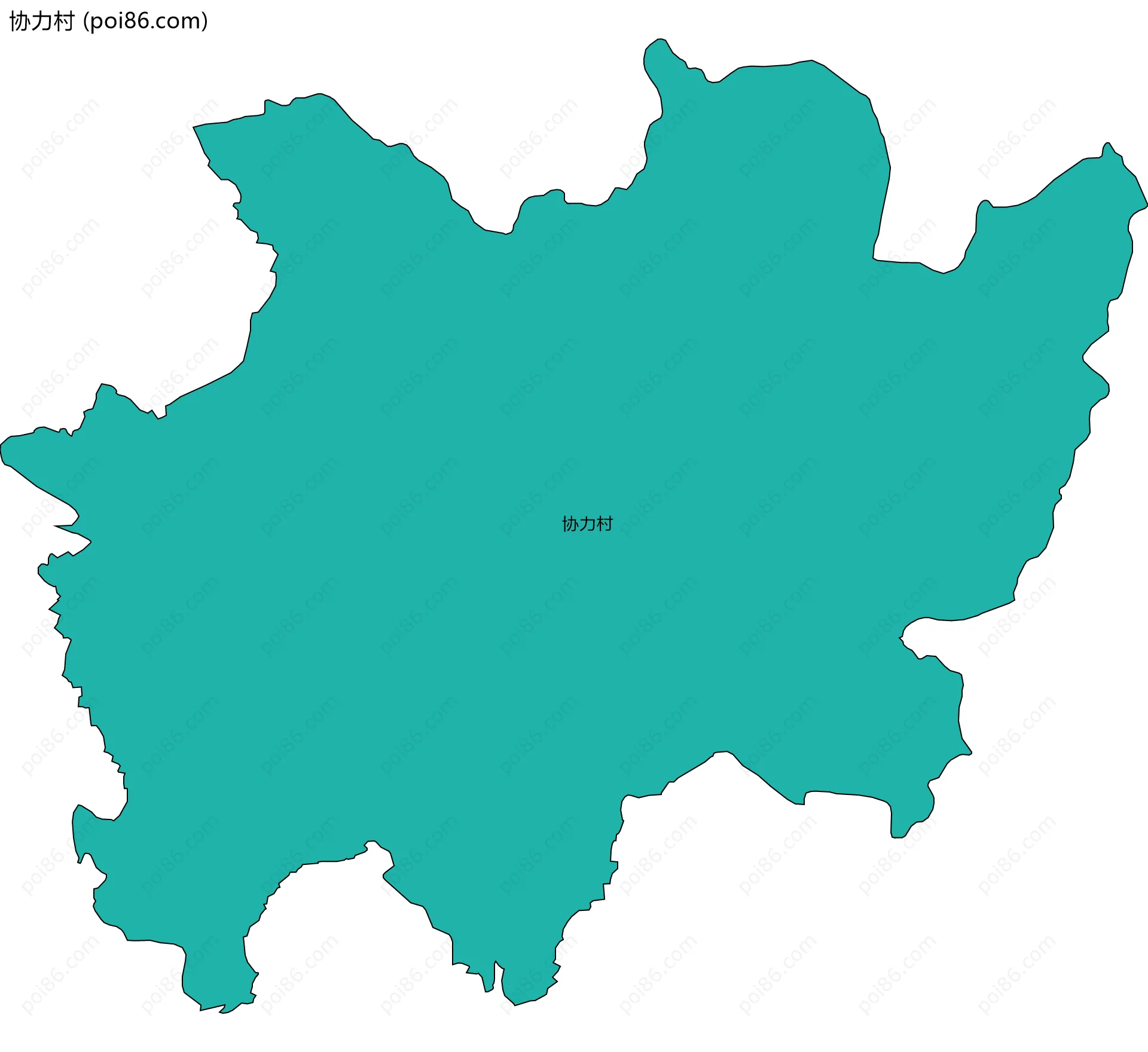 协力村边界地图