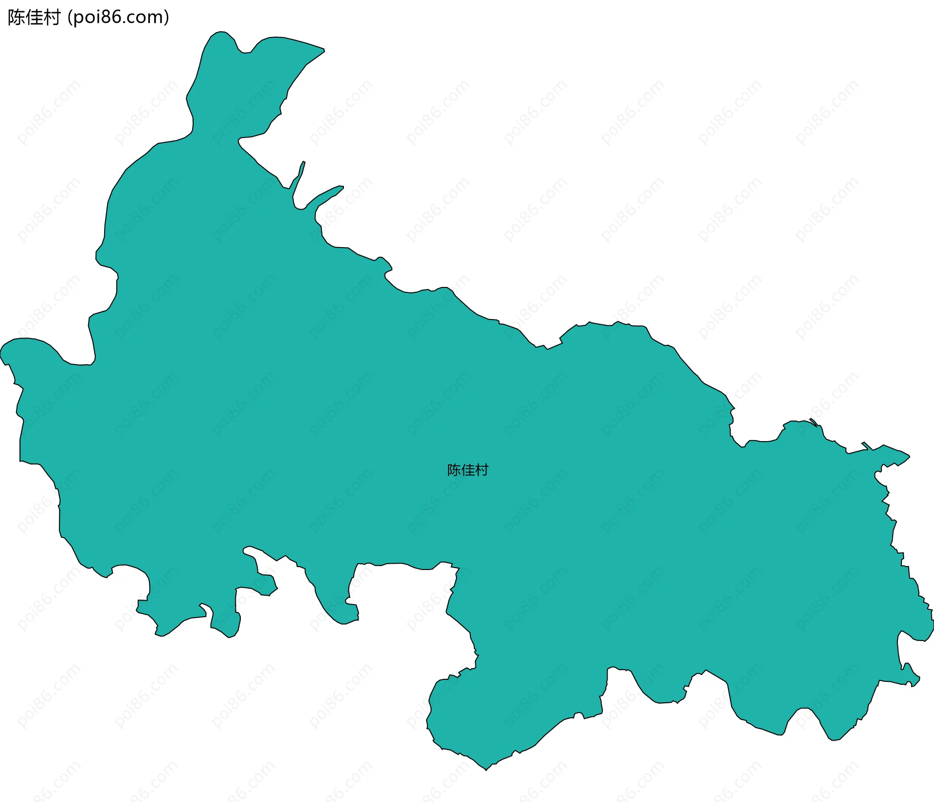 陈佳村边界地图