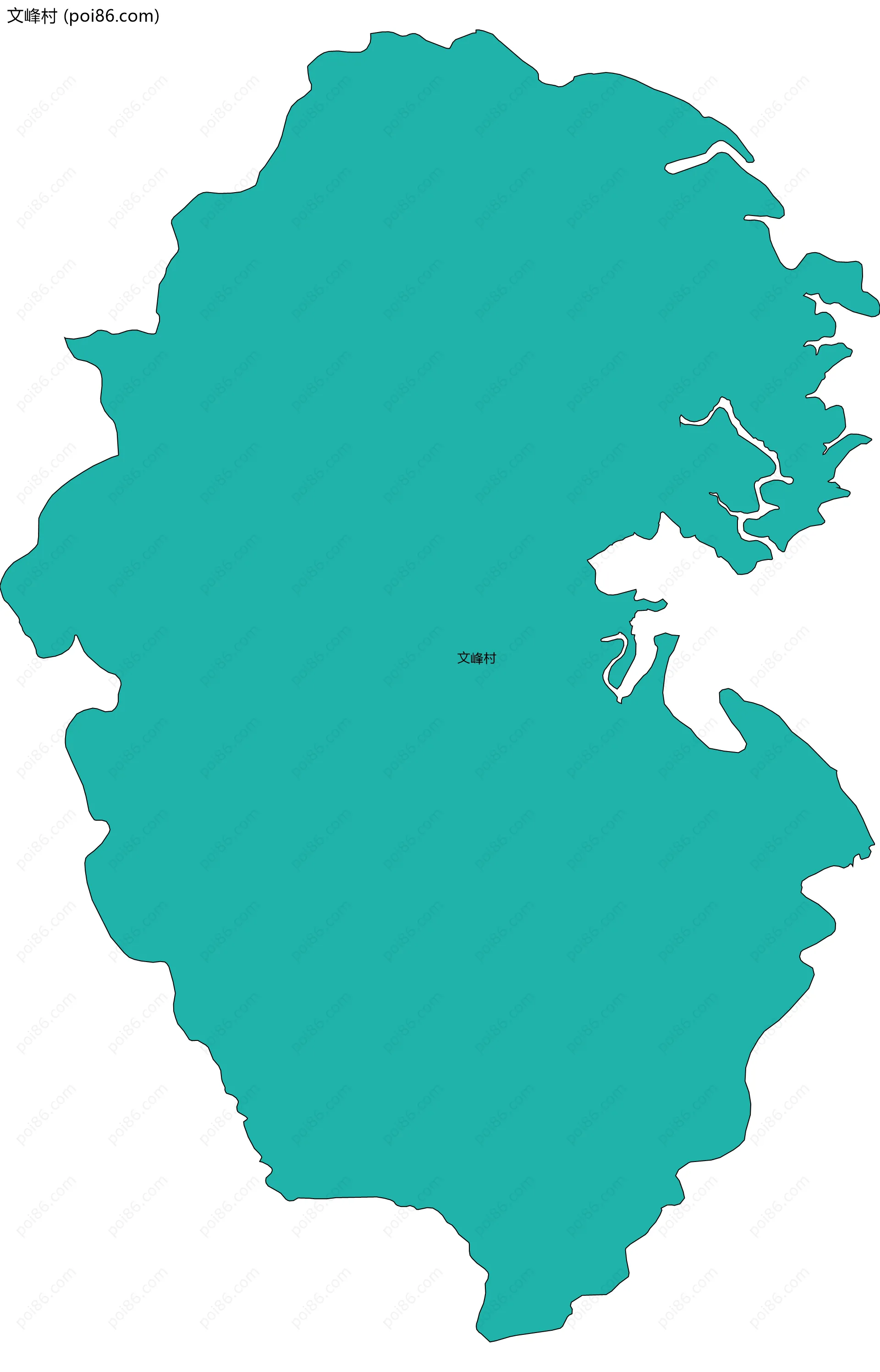 文峰村边界地图