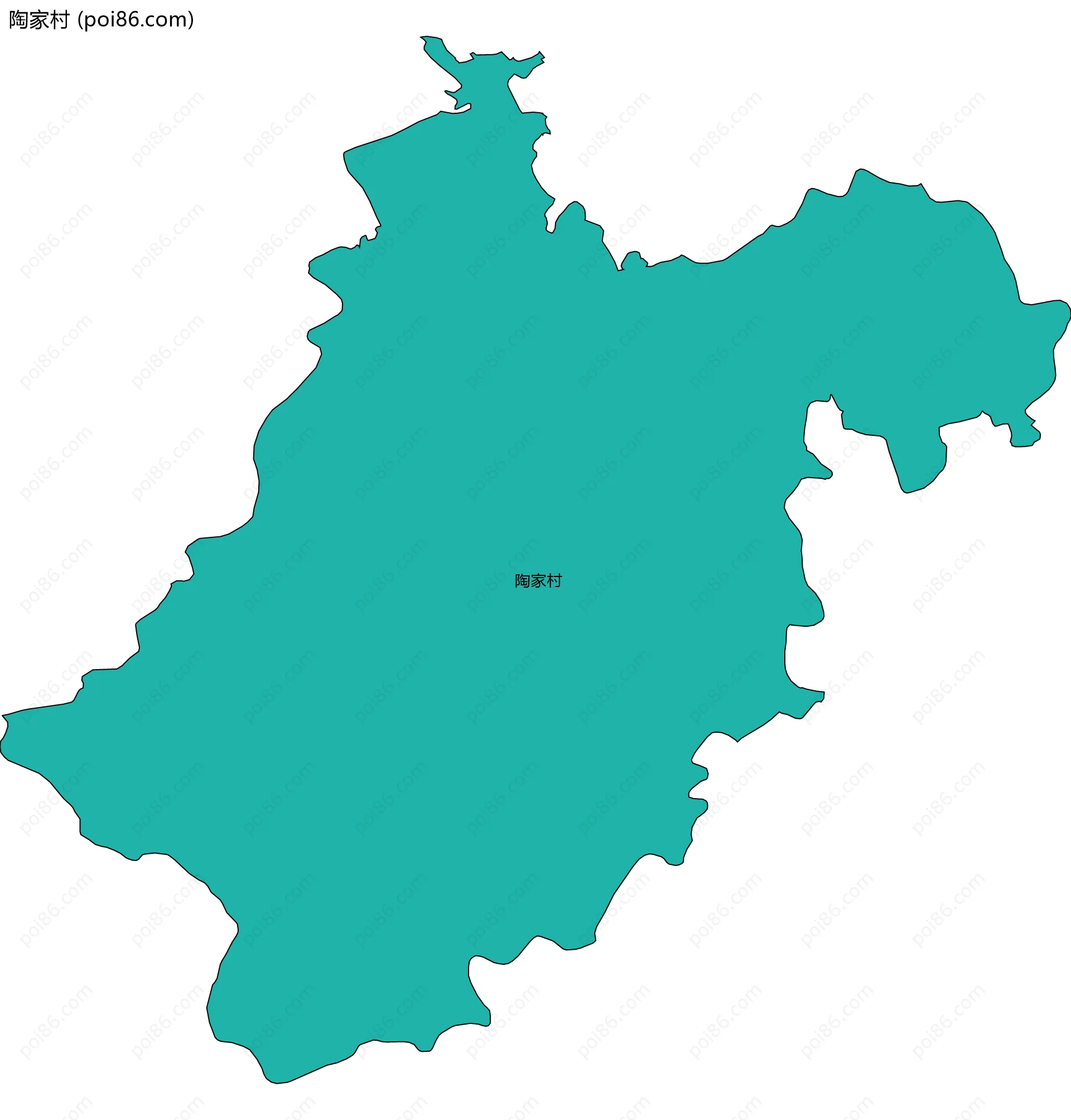 陶家村边界地图