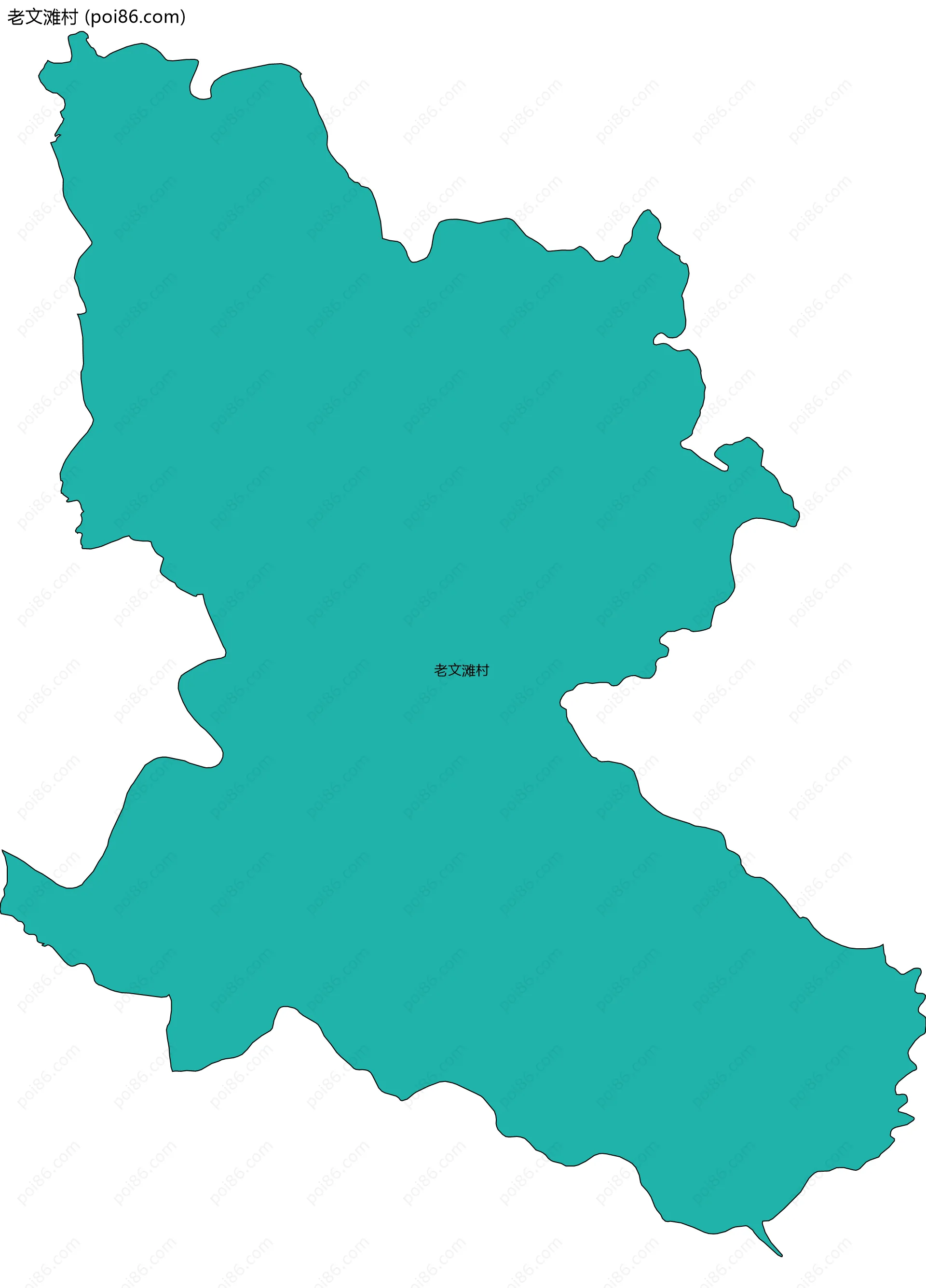 老文滩村边界地图