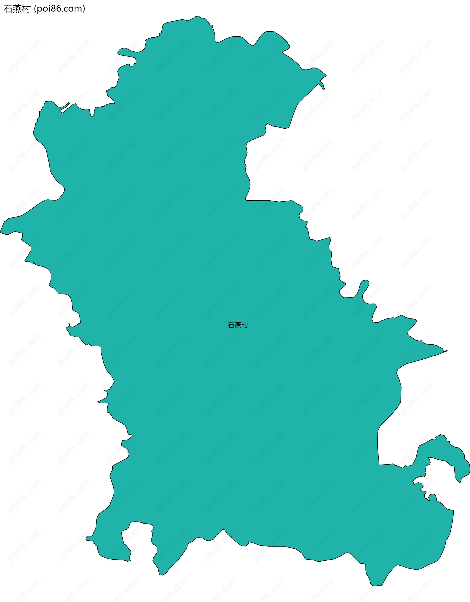 石燕村边界地图