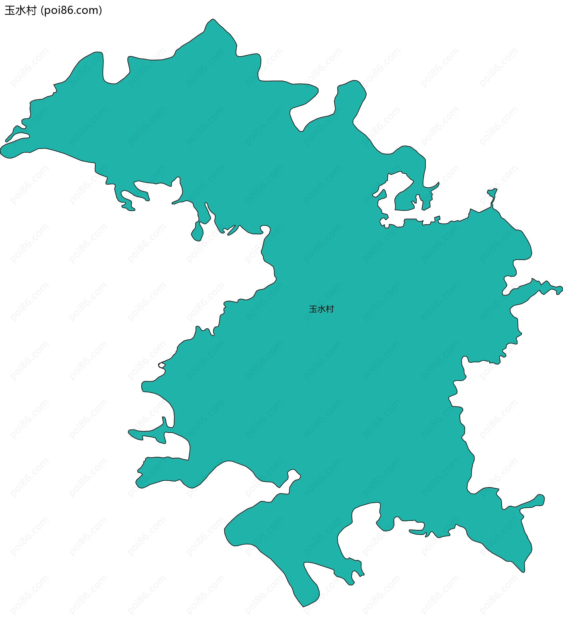玉水村边界地图