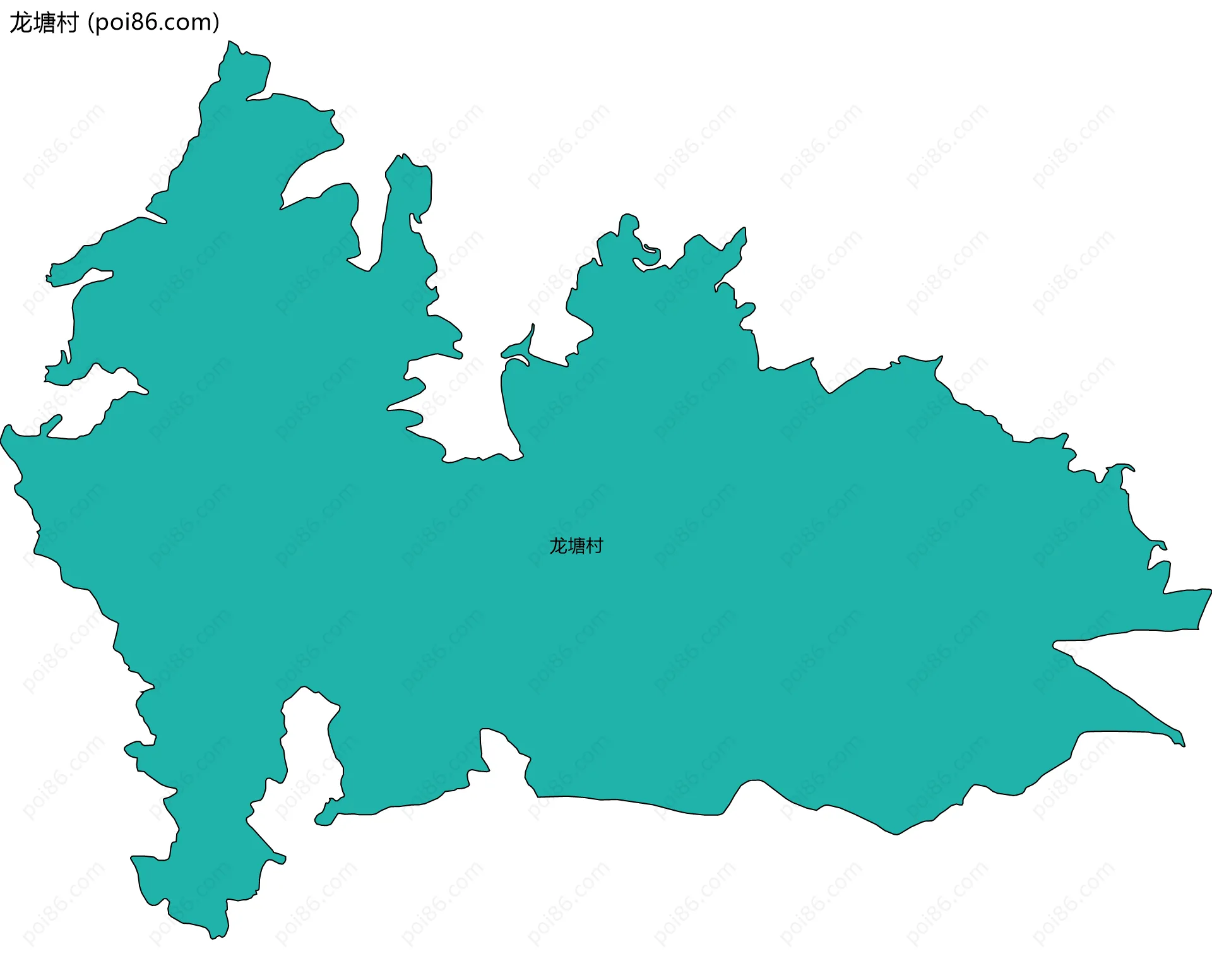 龙塘村边界地图