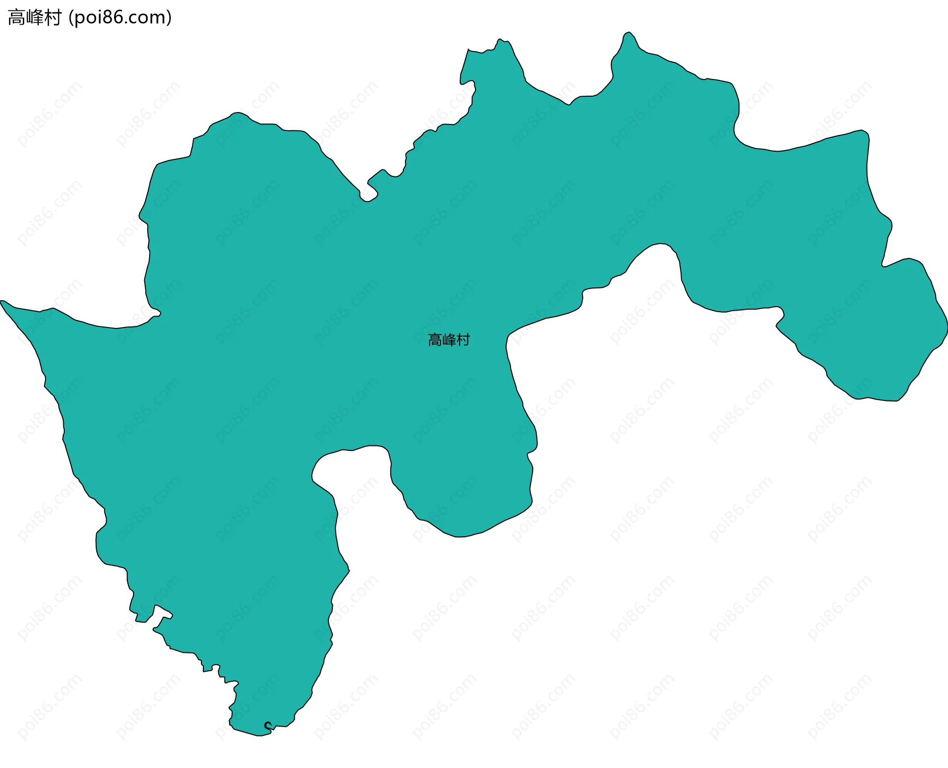 高峰村边界地图
