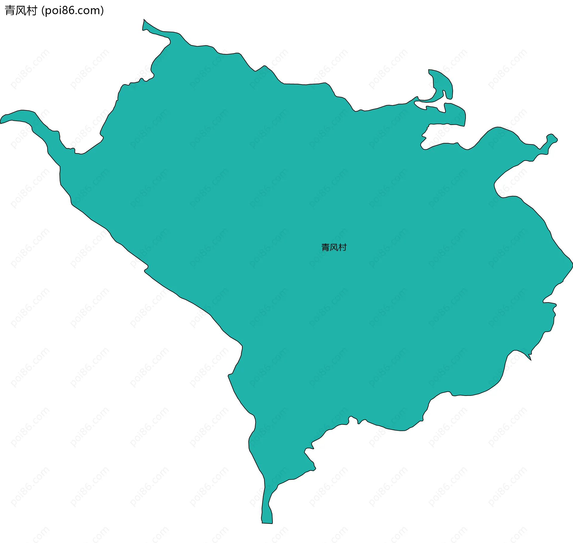 青风村边界地图