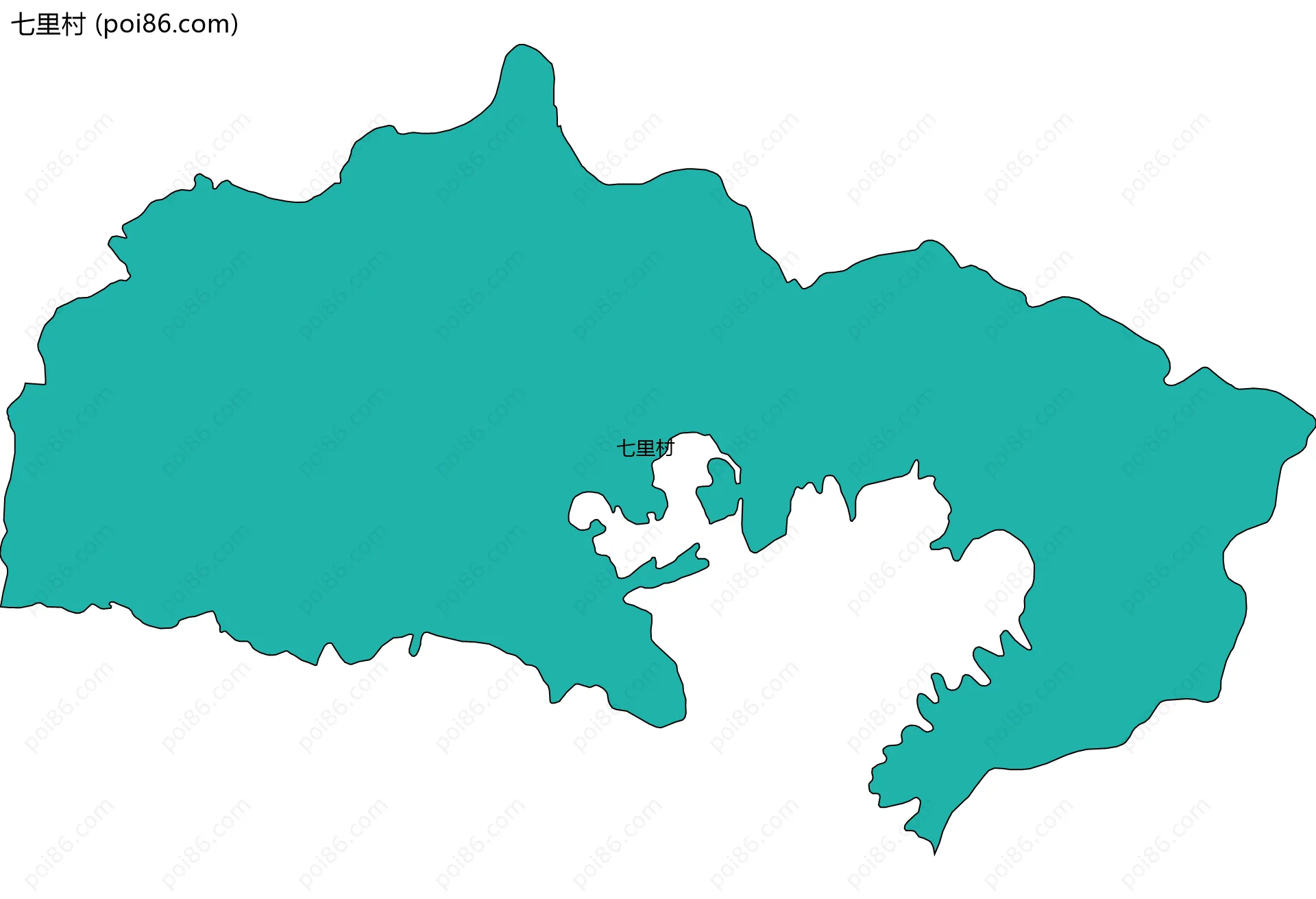 七里村边界地图