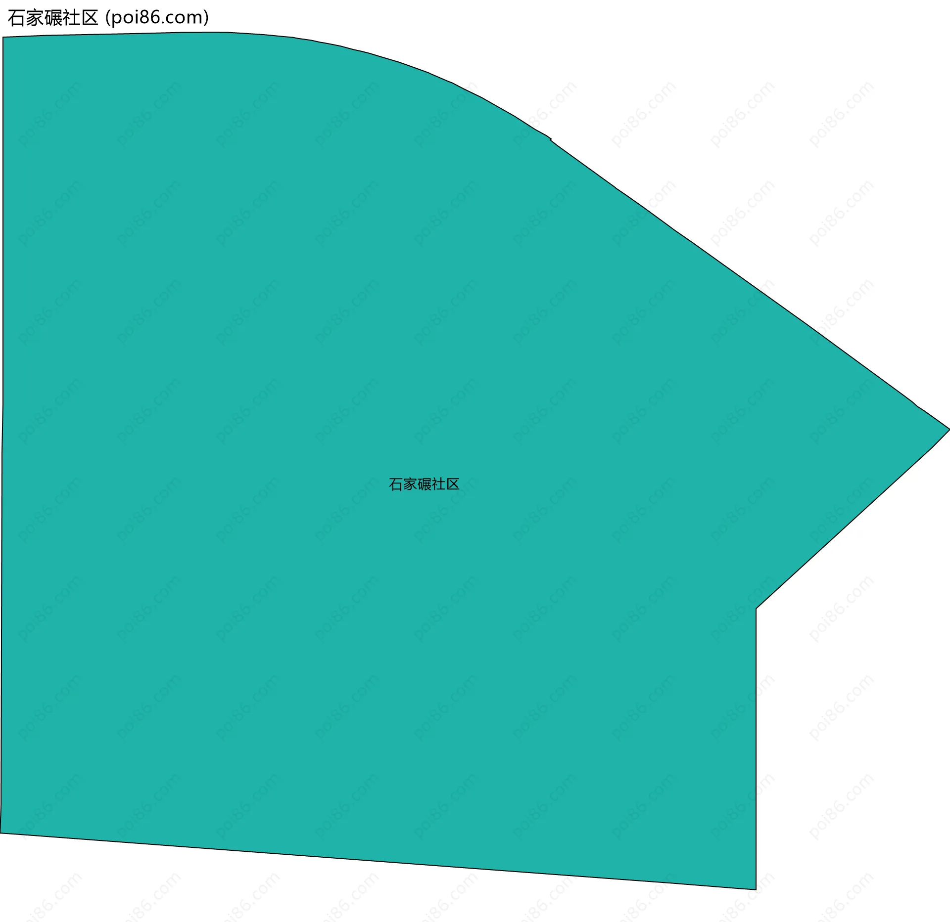 石家碾社区边界地图