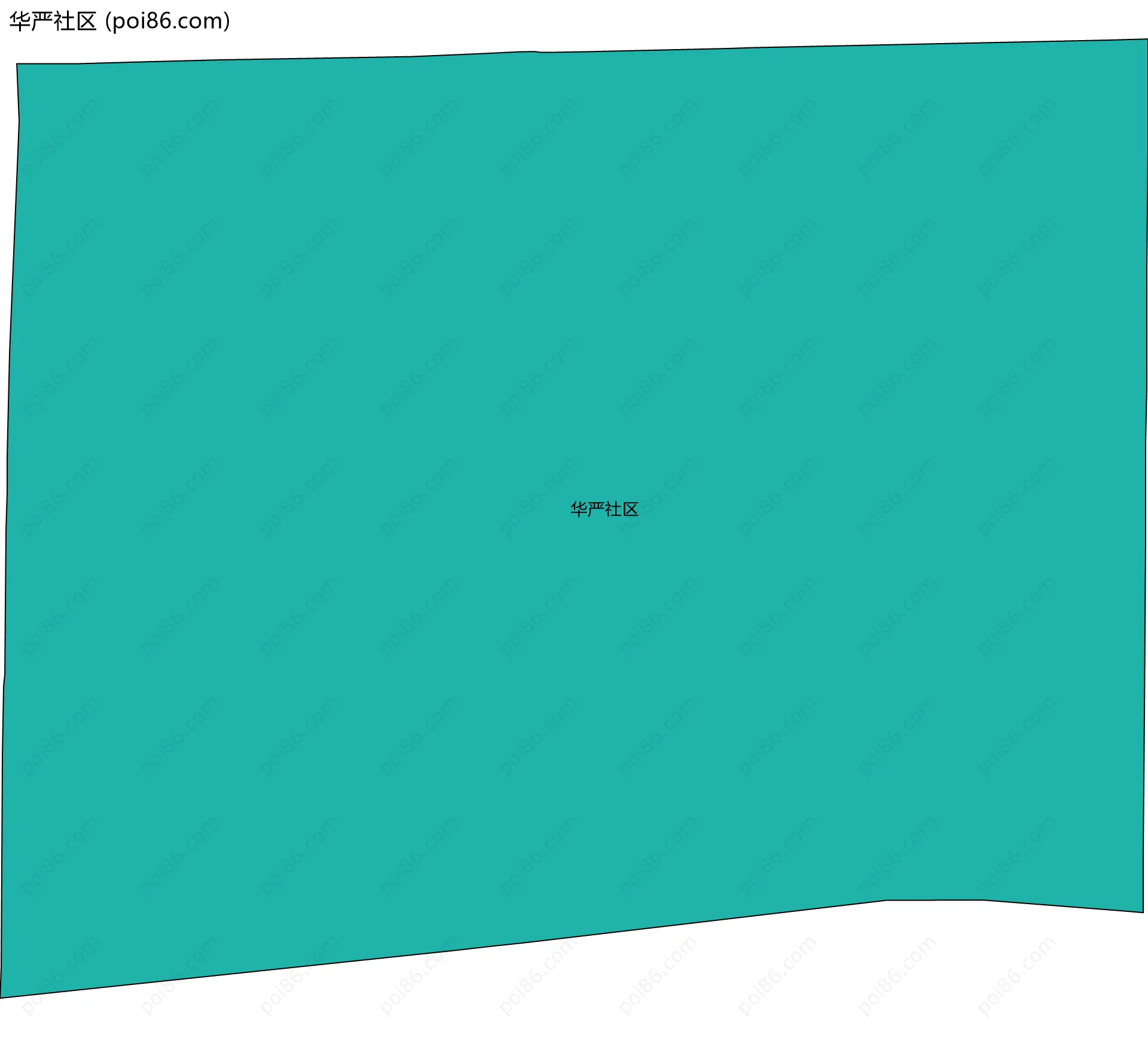 华严社区边界地图