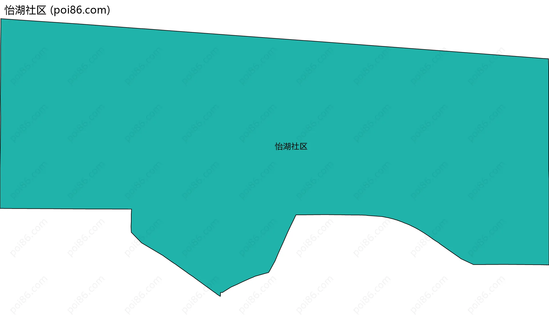 怡湖社区边界地图