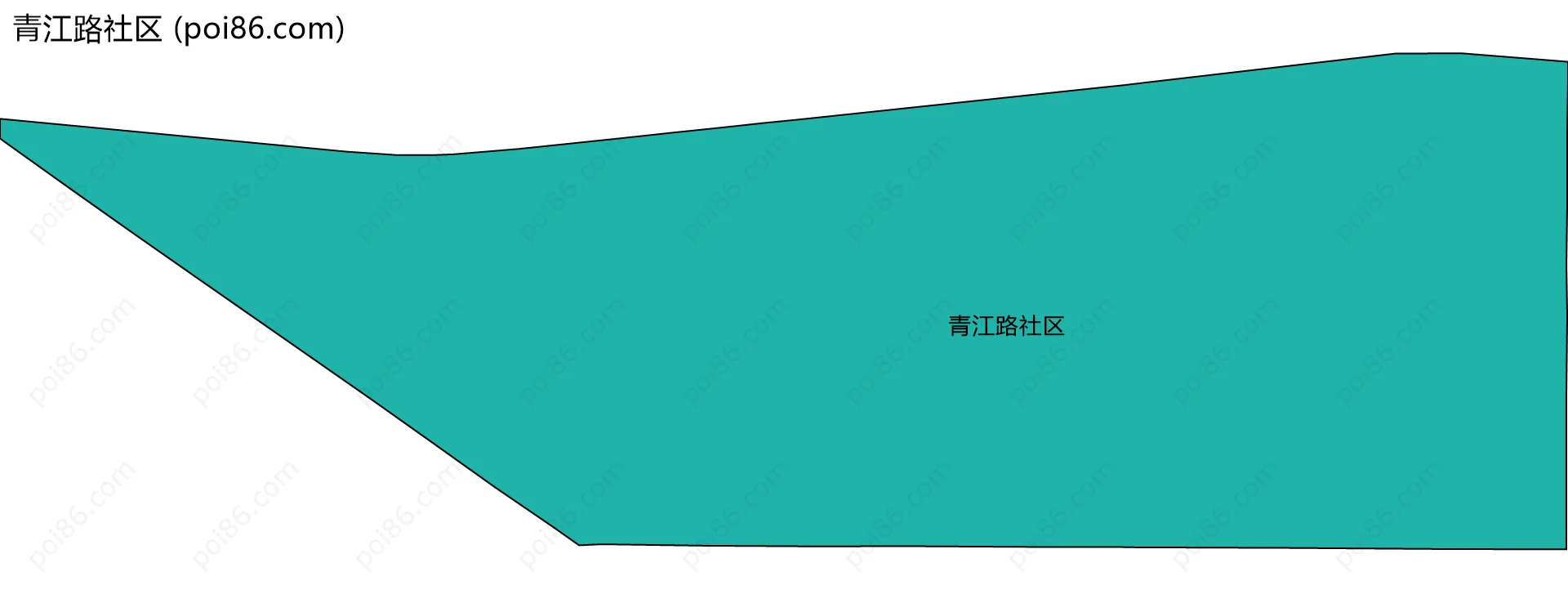 青江路社区边界地图