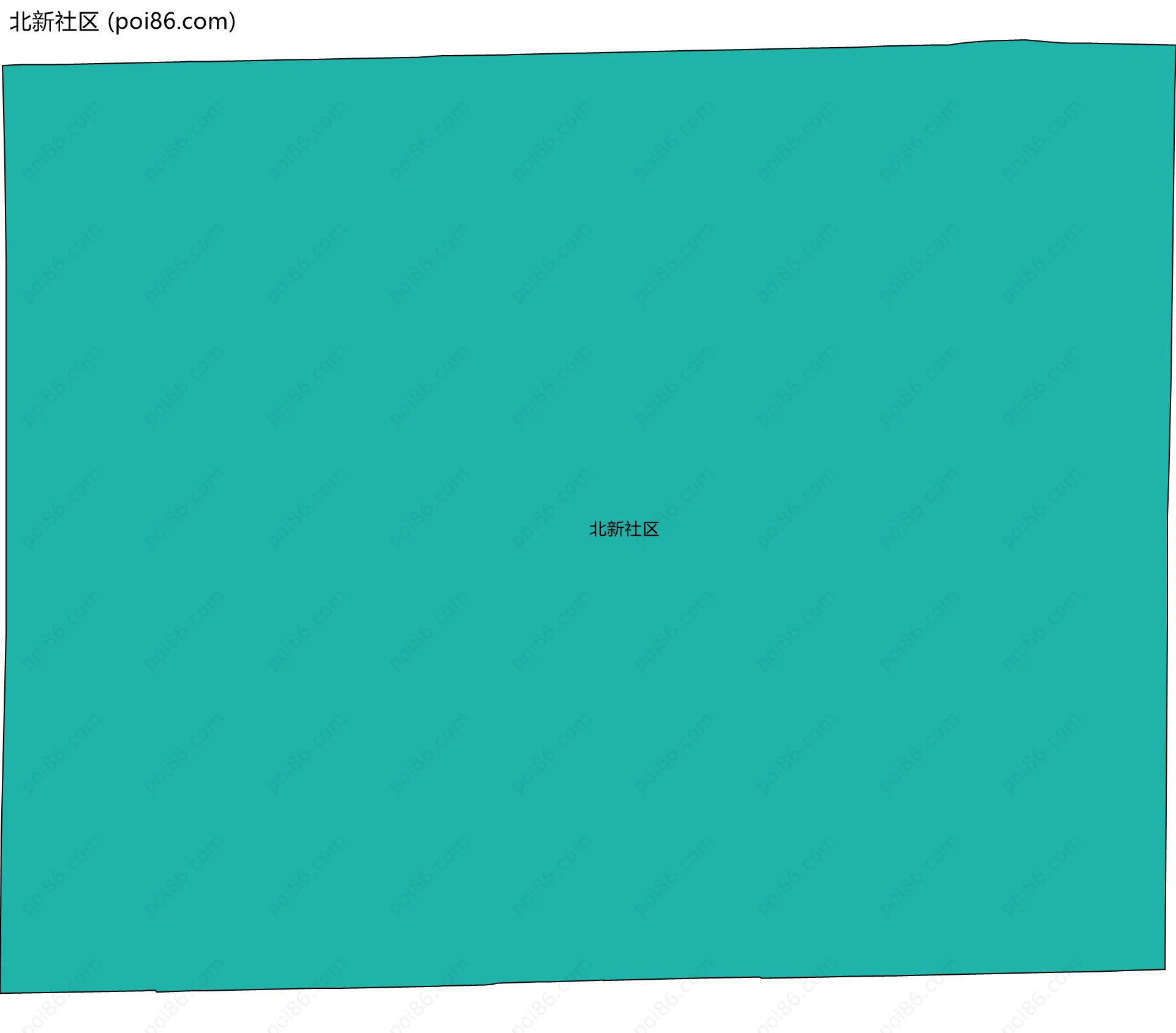北新社区边界地图