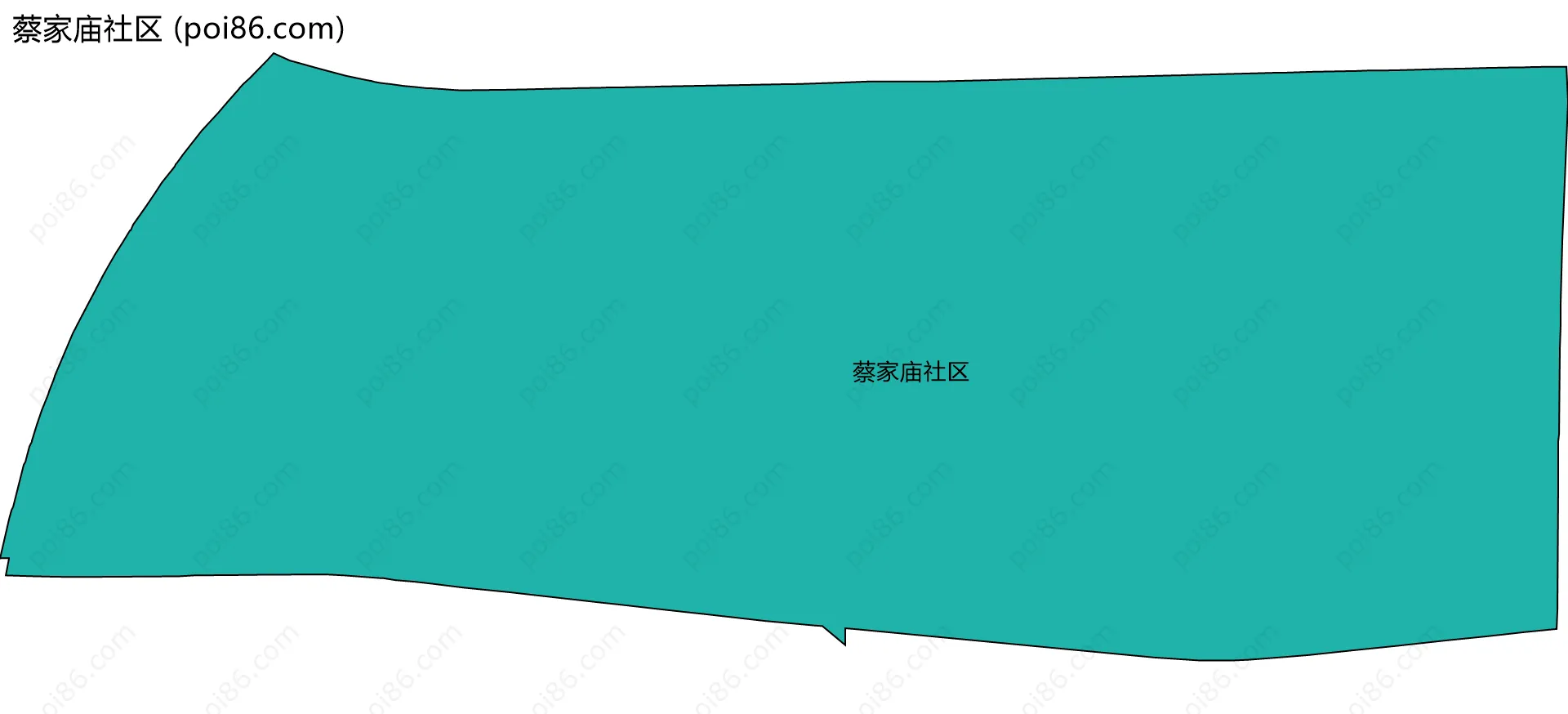 蔡家庙社区边界地图