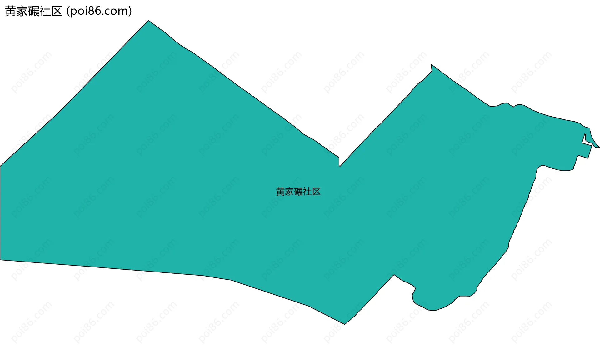 黄家碾社区边界地图