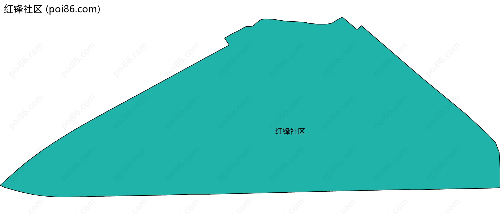 红锋社区边界地图