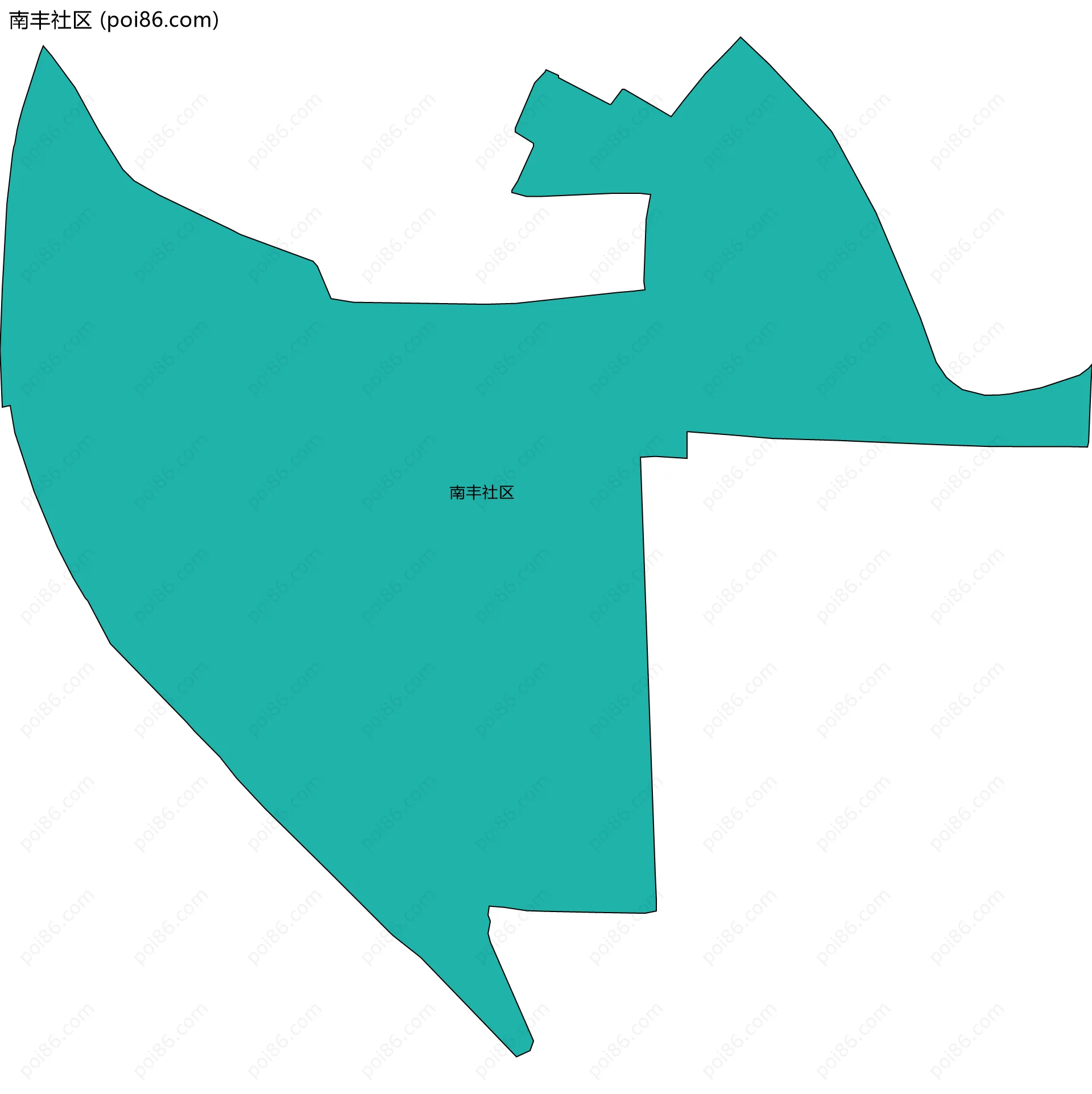 南丰社区边界地图