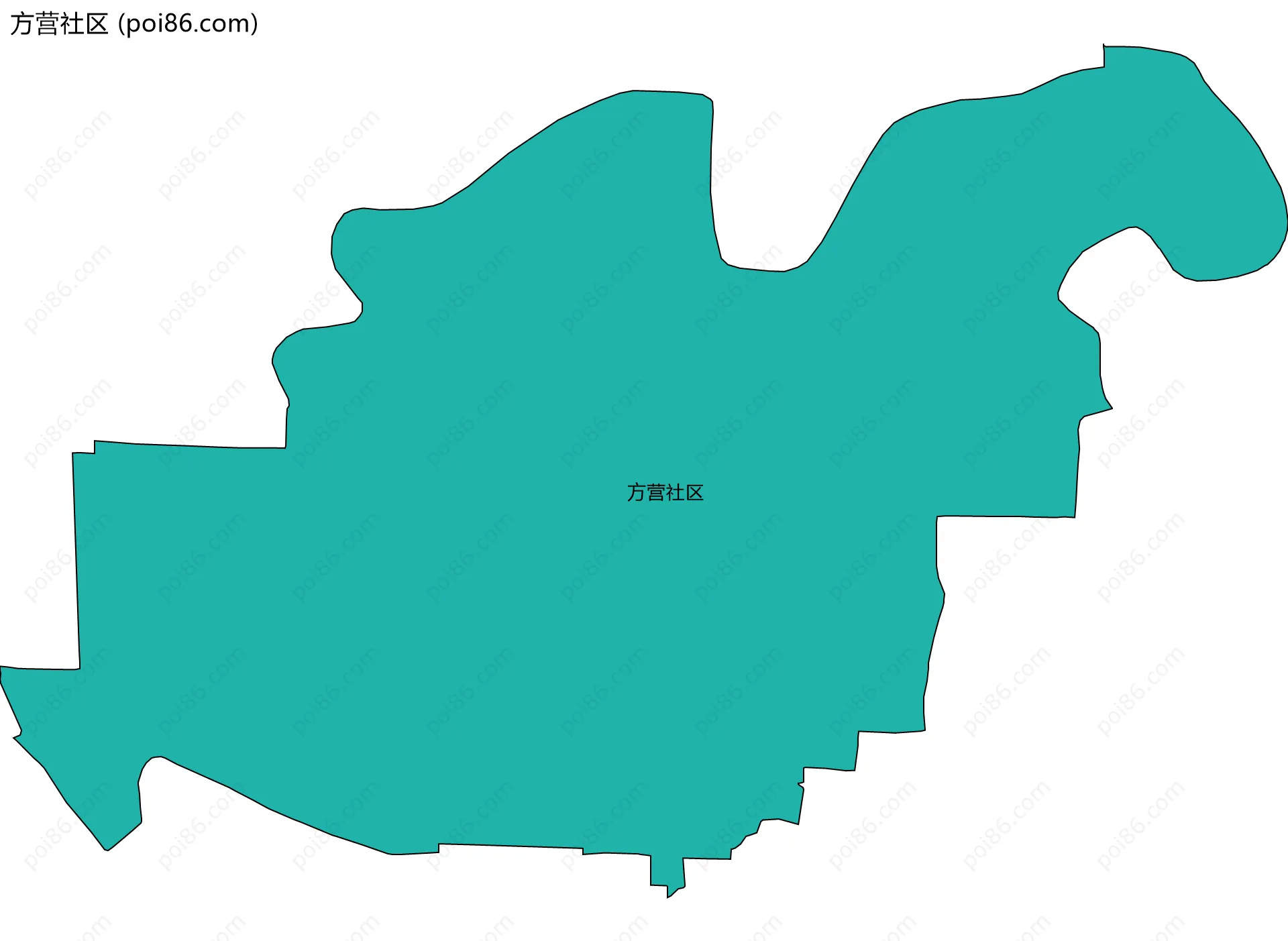 方营社区边界地图