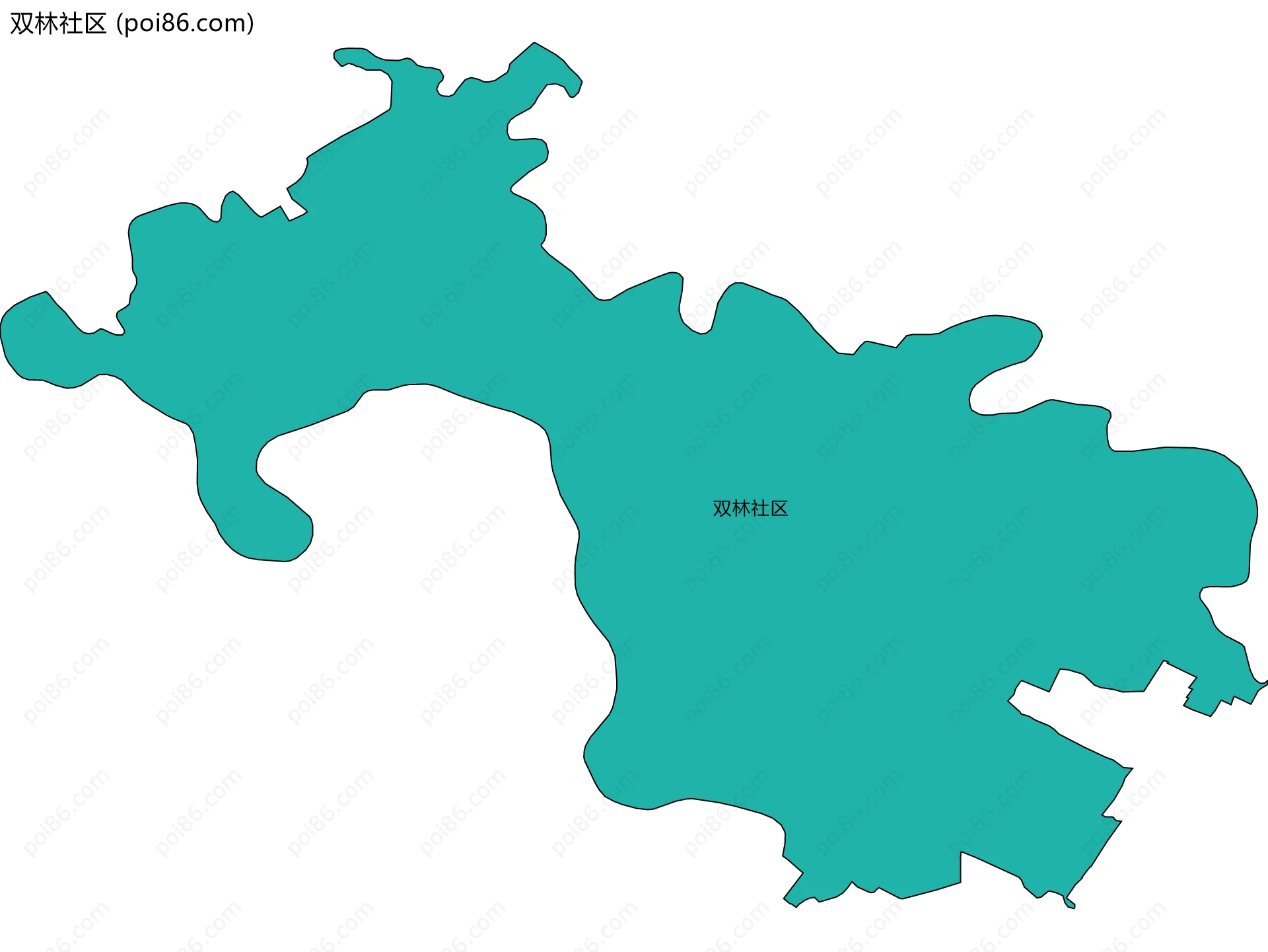 双林社区边界地图