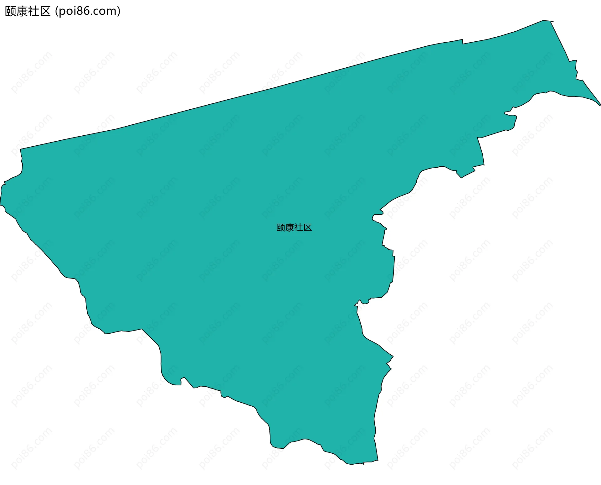 颐康社区边界地图