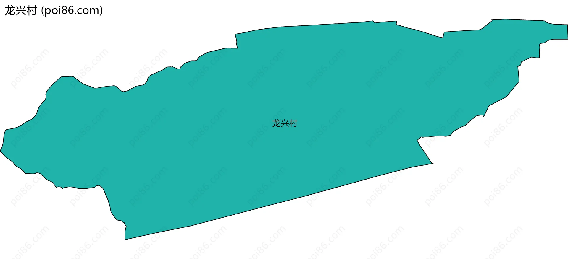 龙兴村边界地图